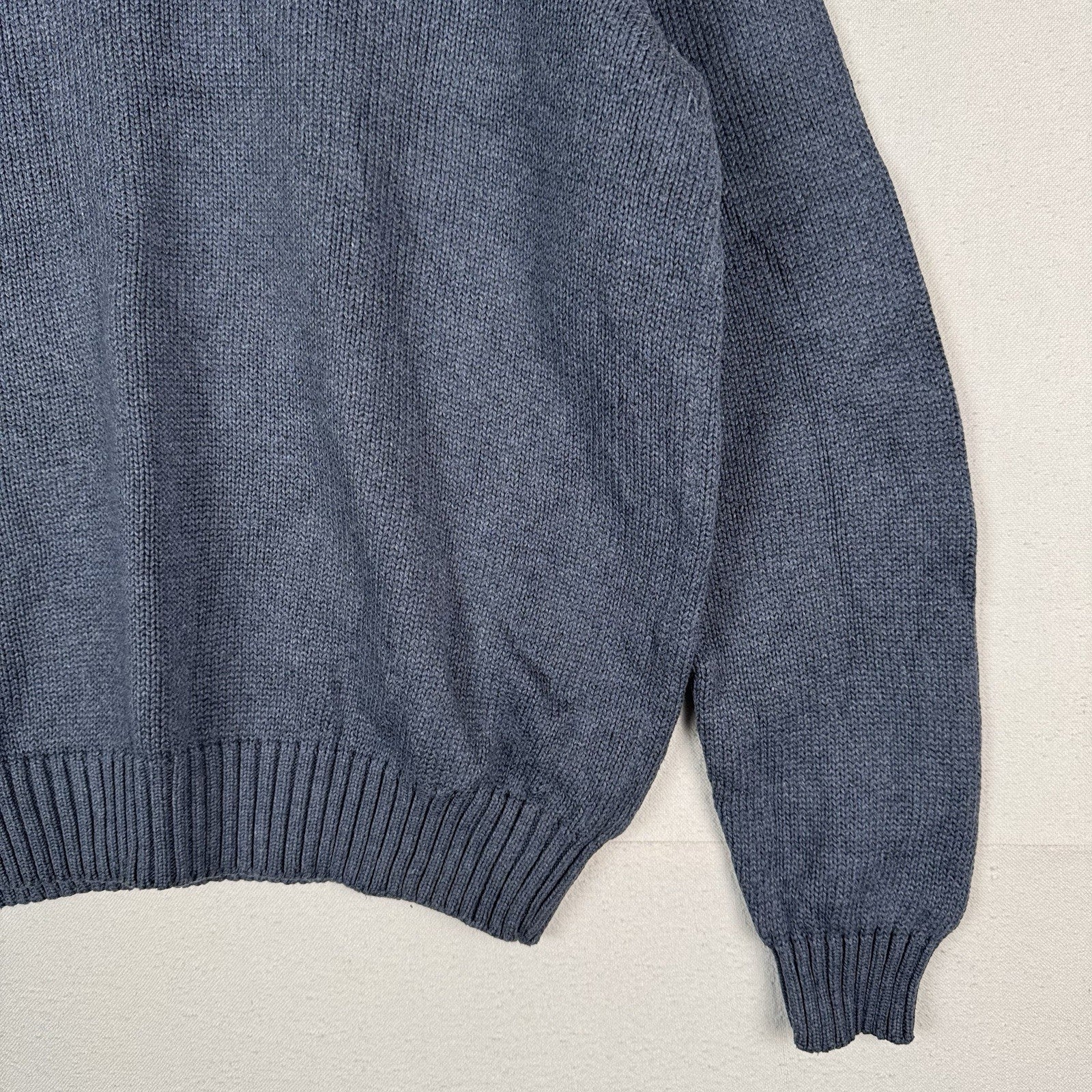 90’s Vintage Polo Ralph Lauren Sweater Men’s XL Light Blue Knit Pullover