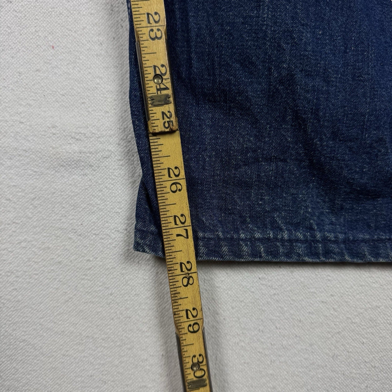 Vintage 60s Big Mac 42x28* Distressed Square Bak Wide Leg Denim Overalls USA