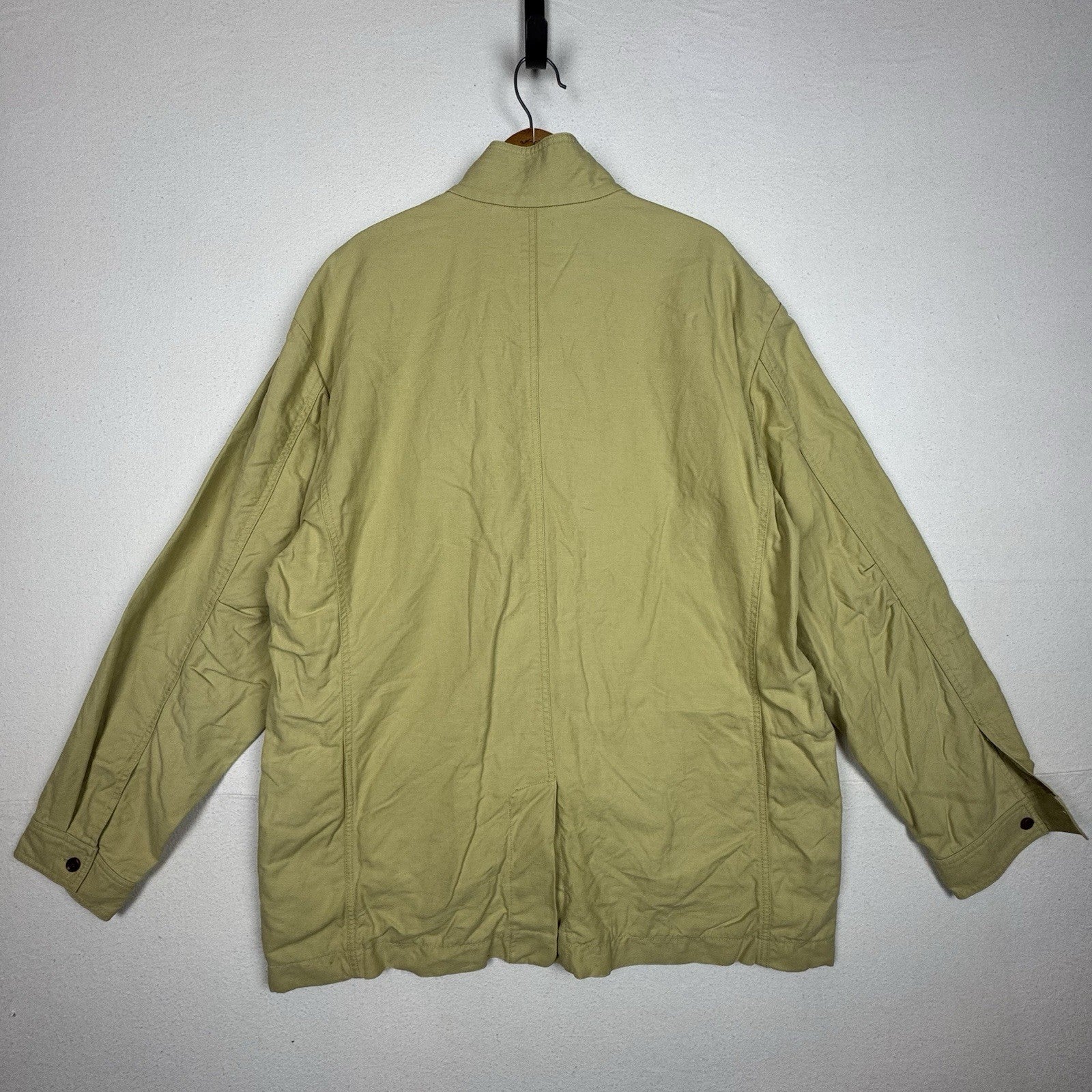 Tommy Bahama Linen Blend Jacket Adult 2XL Camel Khaki Full Zip Button Chore