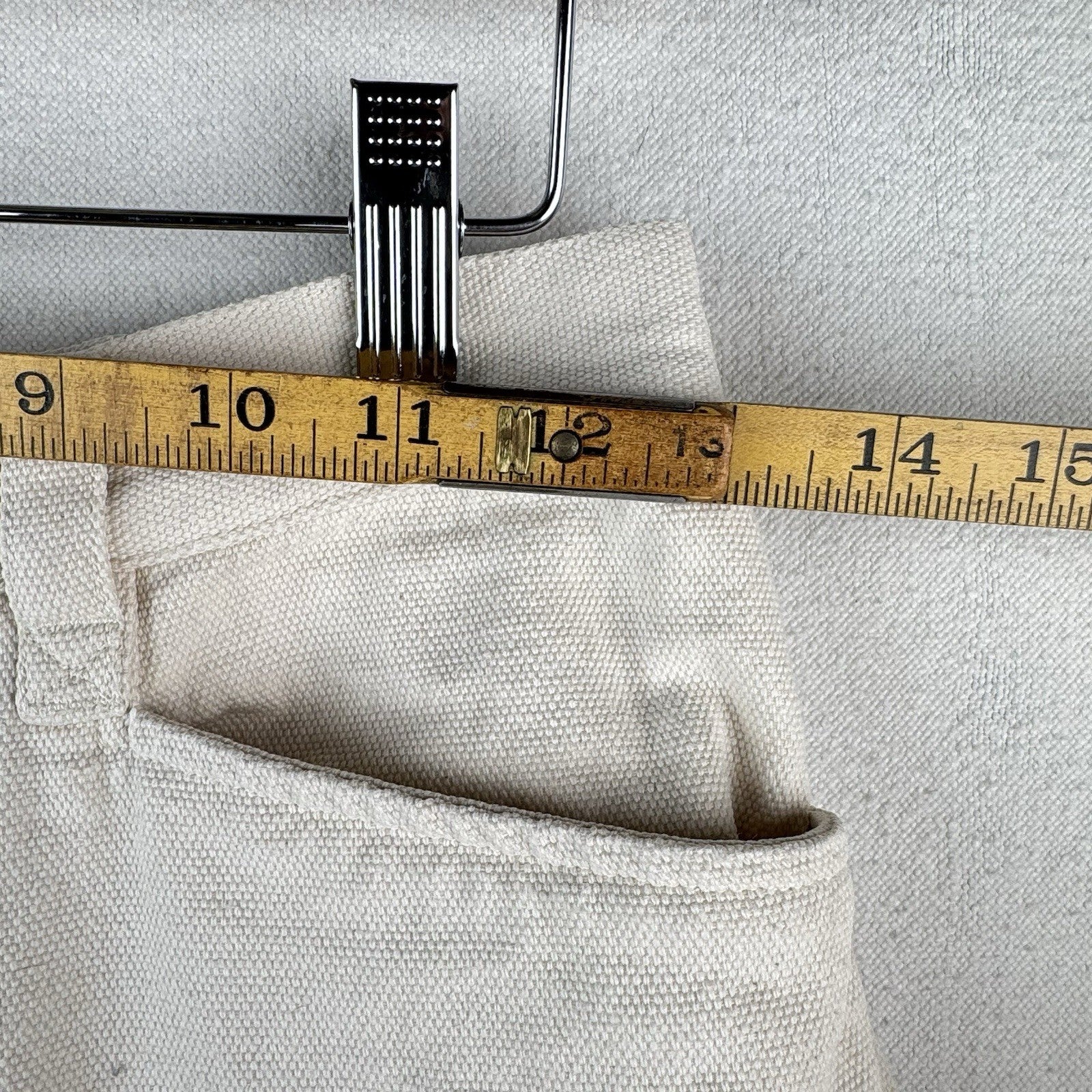Ralph Lauren Canvas Cargo Shorts Women’s 6P Beige 100% Cotton 4” *Read