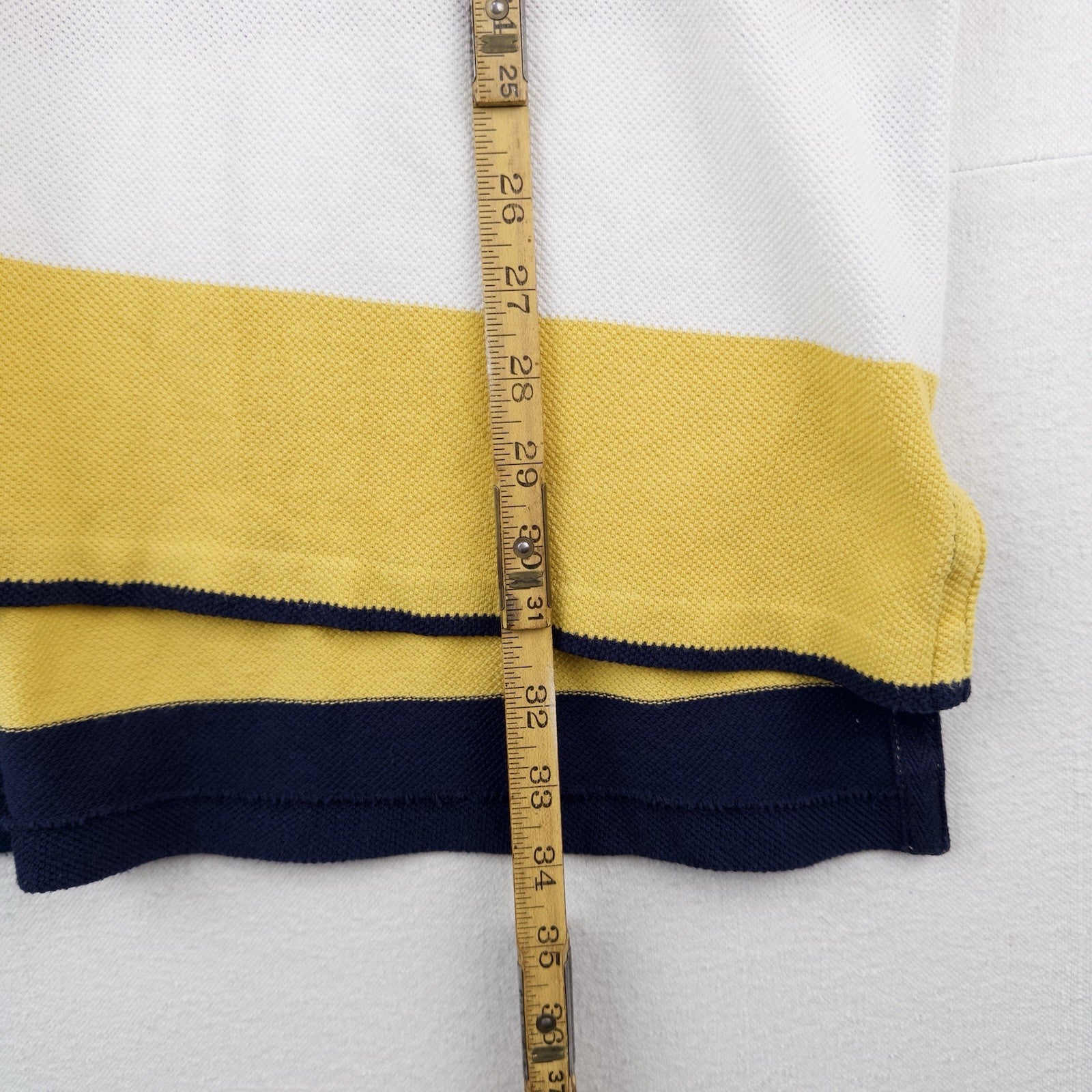Polo Ralph Lauren Multi-Color Striped Polo Shirt w/ Grommets Men Size XL 
