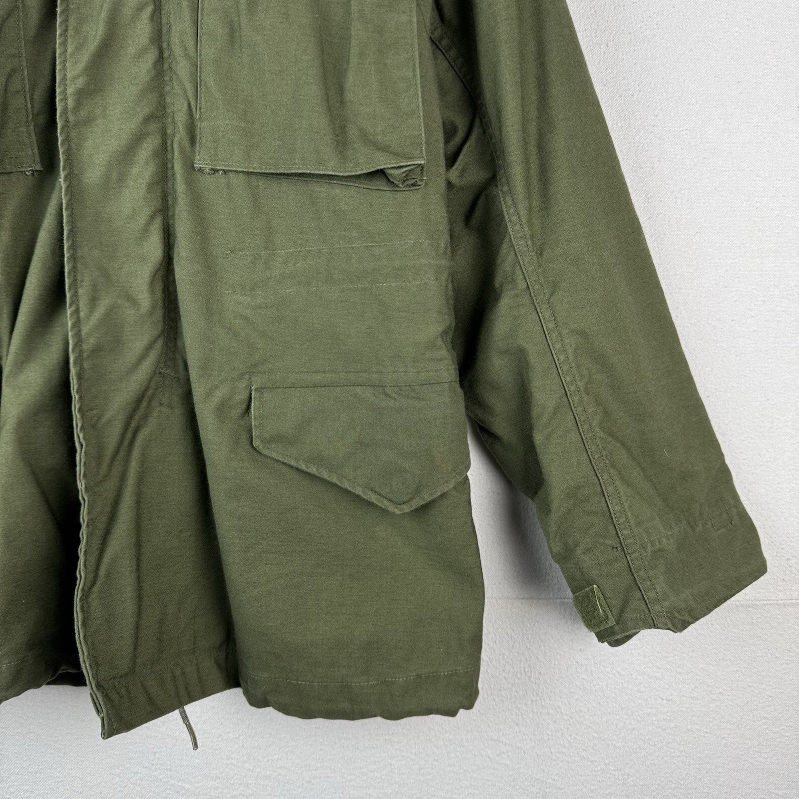 70’s Vtg Military Cold Weather Field Coat Jacket Size X-Small Regular OG-107