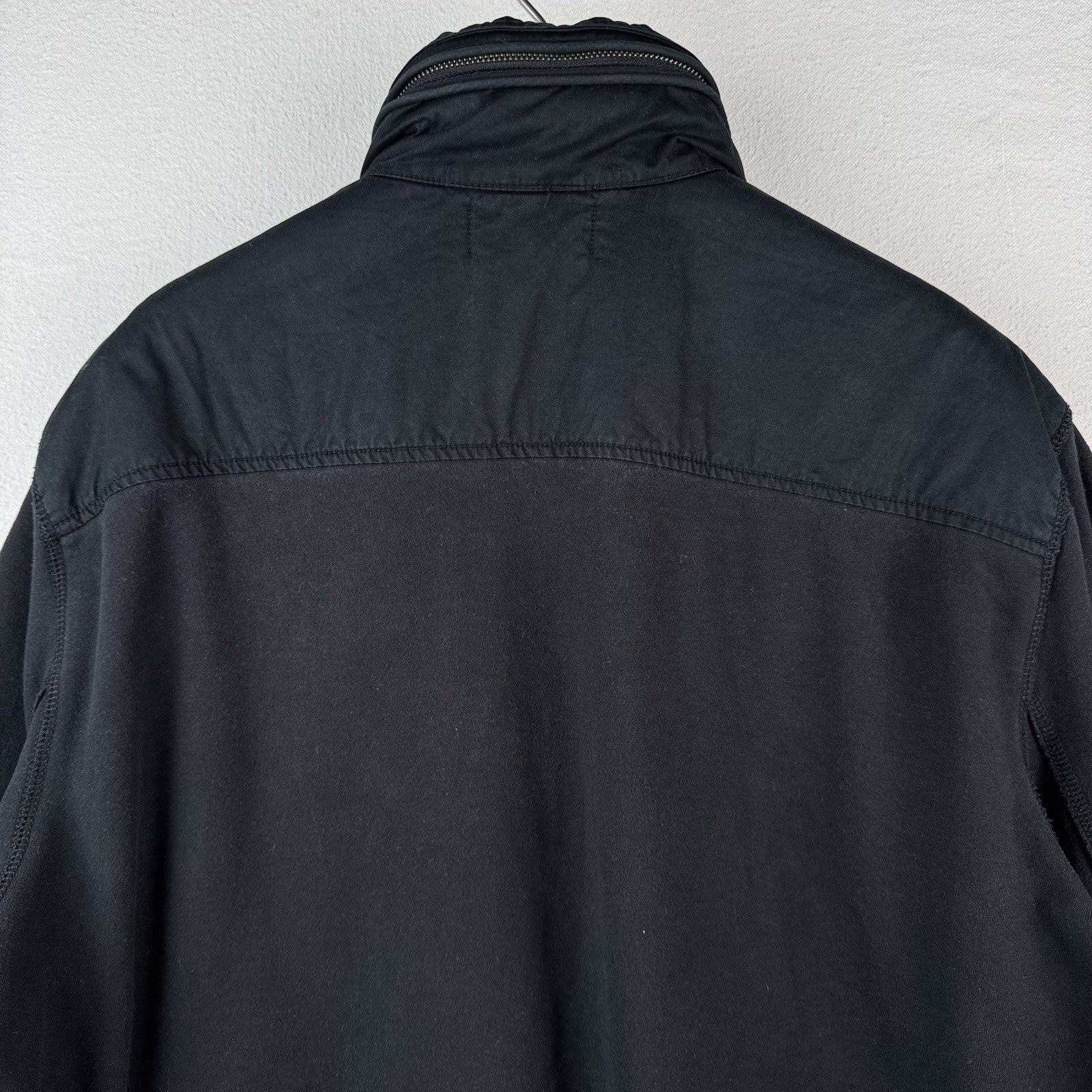 Vtg Polo Ralph Lauren Mens 2XL XXL Black Full-Zip Naval Supply Jacket Stow Hood