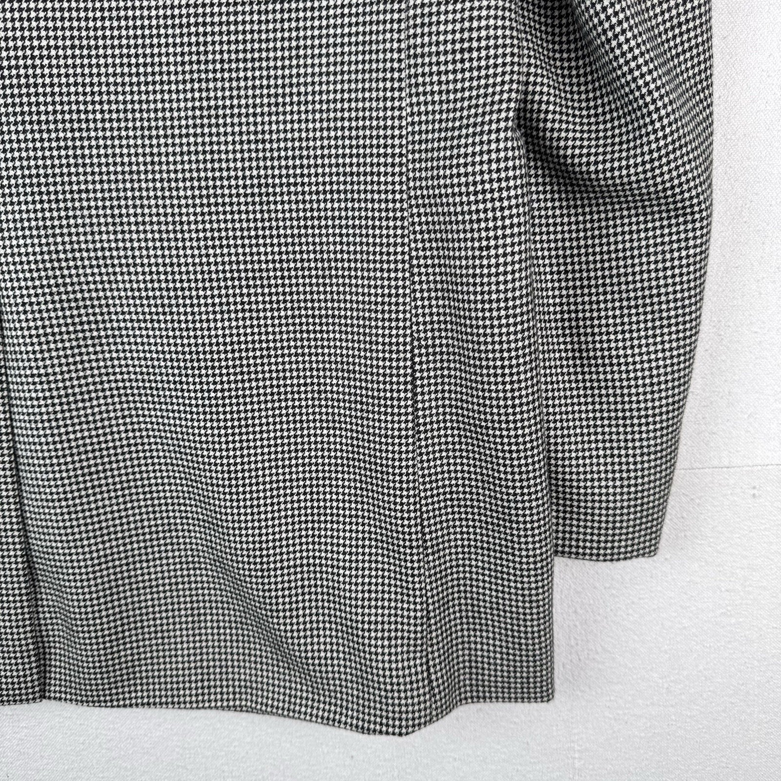 John W Nordstrom Men’s 42L Black White Houndstooth Loro Piana Cashmere