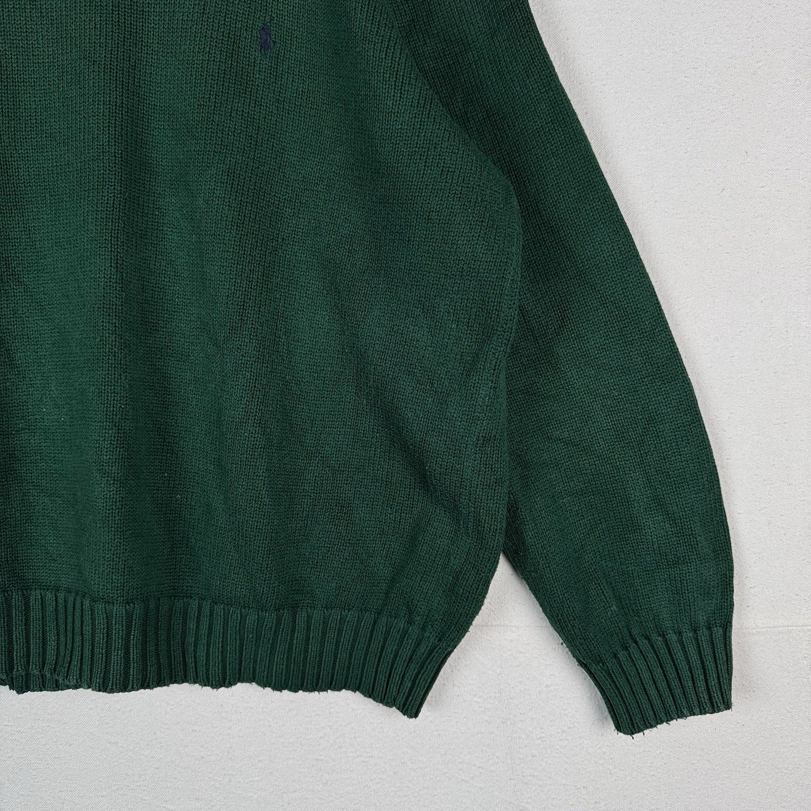 90’s Vintage Polo Ralph Lauren Sweater Men’s XL Green Knit Pullover