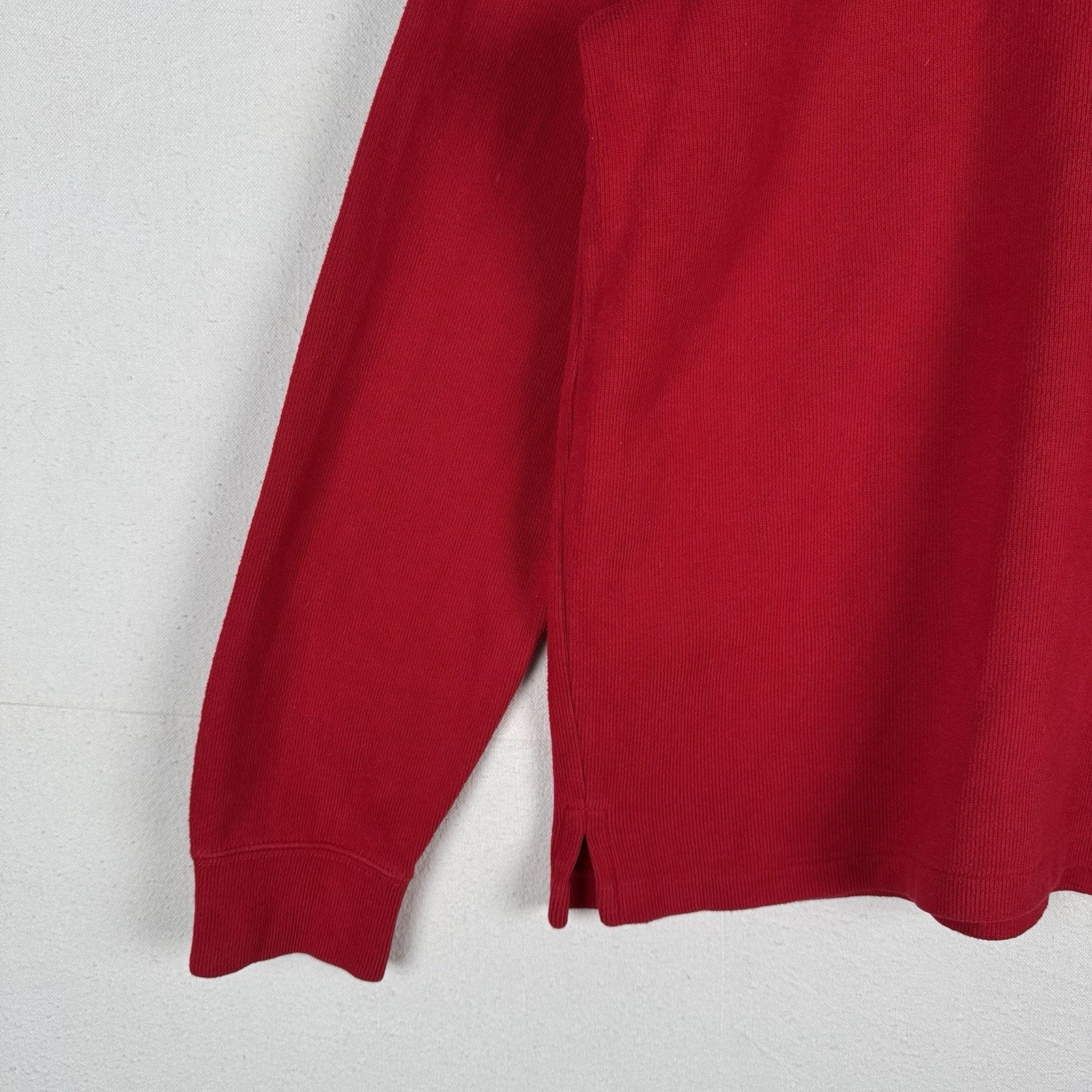 80’s Vintage Polo Ralph Lauren Quarter 1/4 Zip Pullover Sweater Mens XL Red