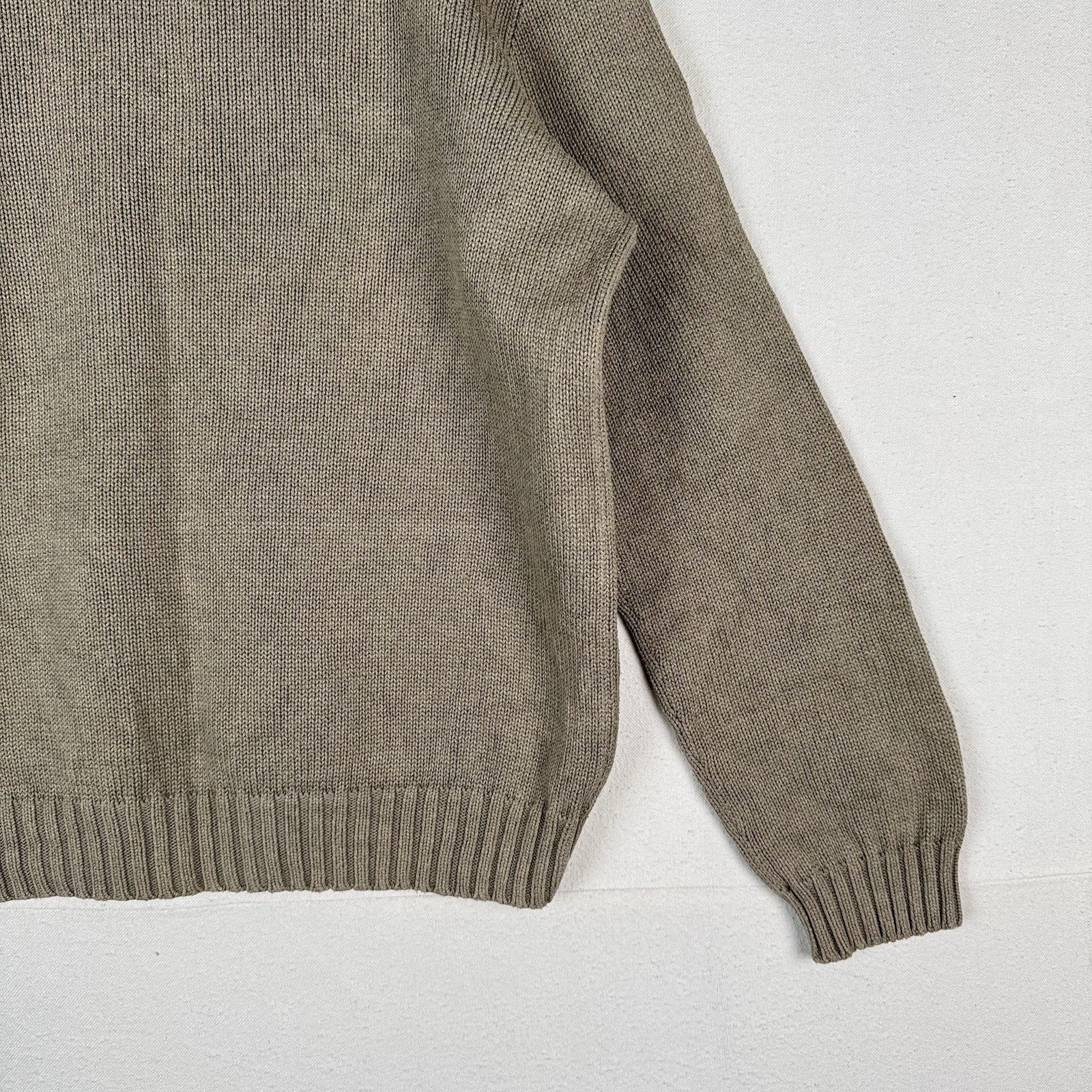 90’s Vintage Polo Ralph Lauren Sweater Men’s Large Khaki Beige Knit Pullover