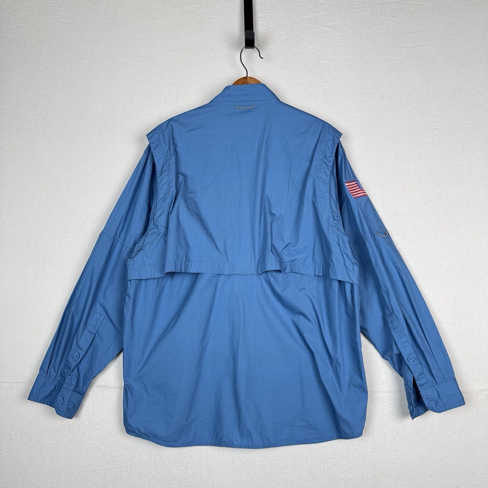 Vintage BMW Offroad Academy X Eddie Bauer Men’s L Blue Race Safari Shirt