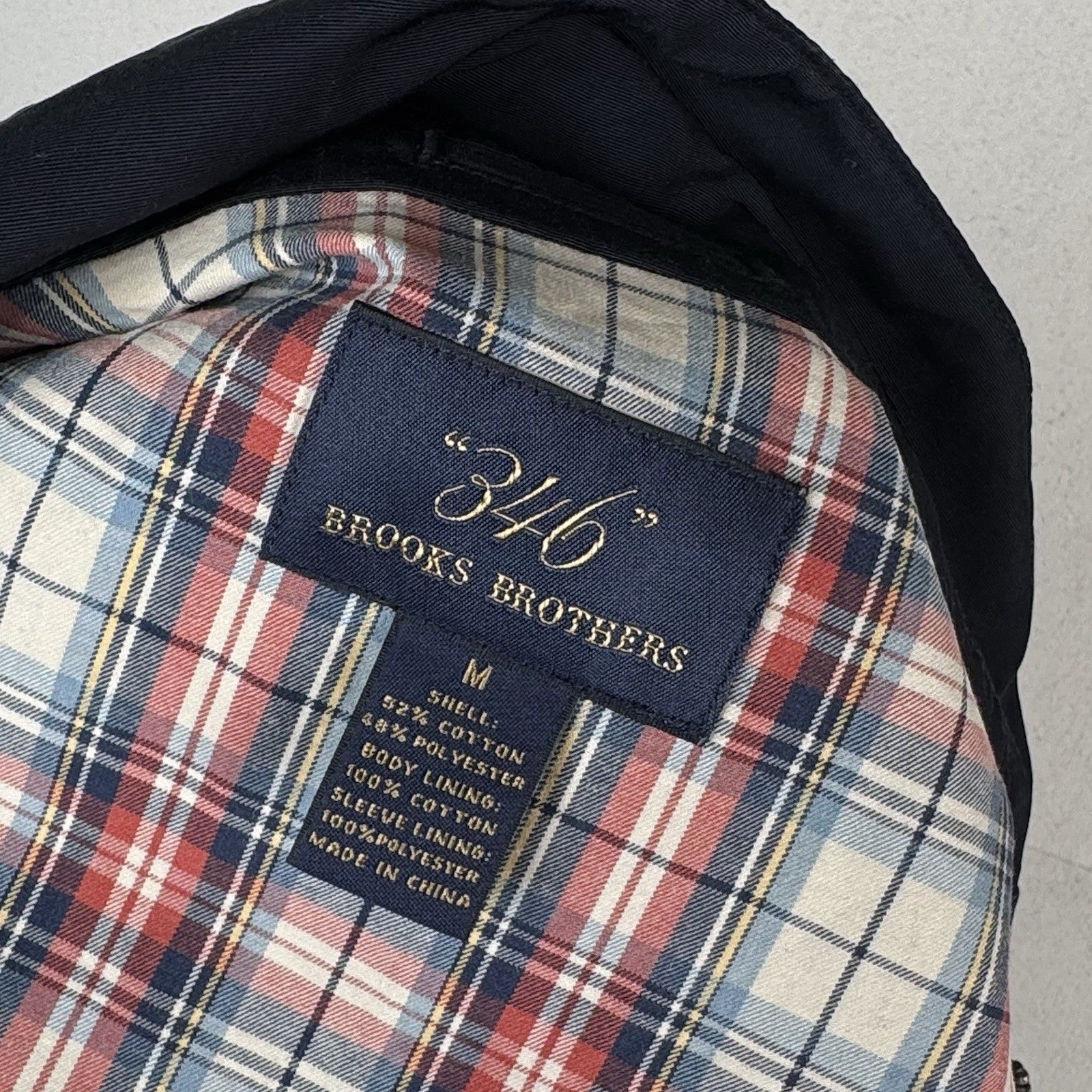 Brooks Brothers 346 Field Jacket Men’s Medium Blue Utility Barn Coat Lined *Read