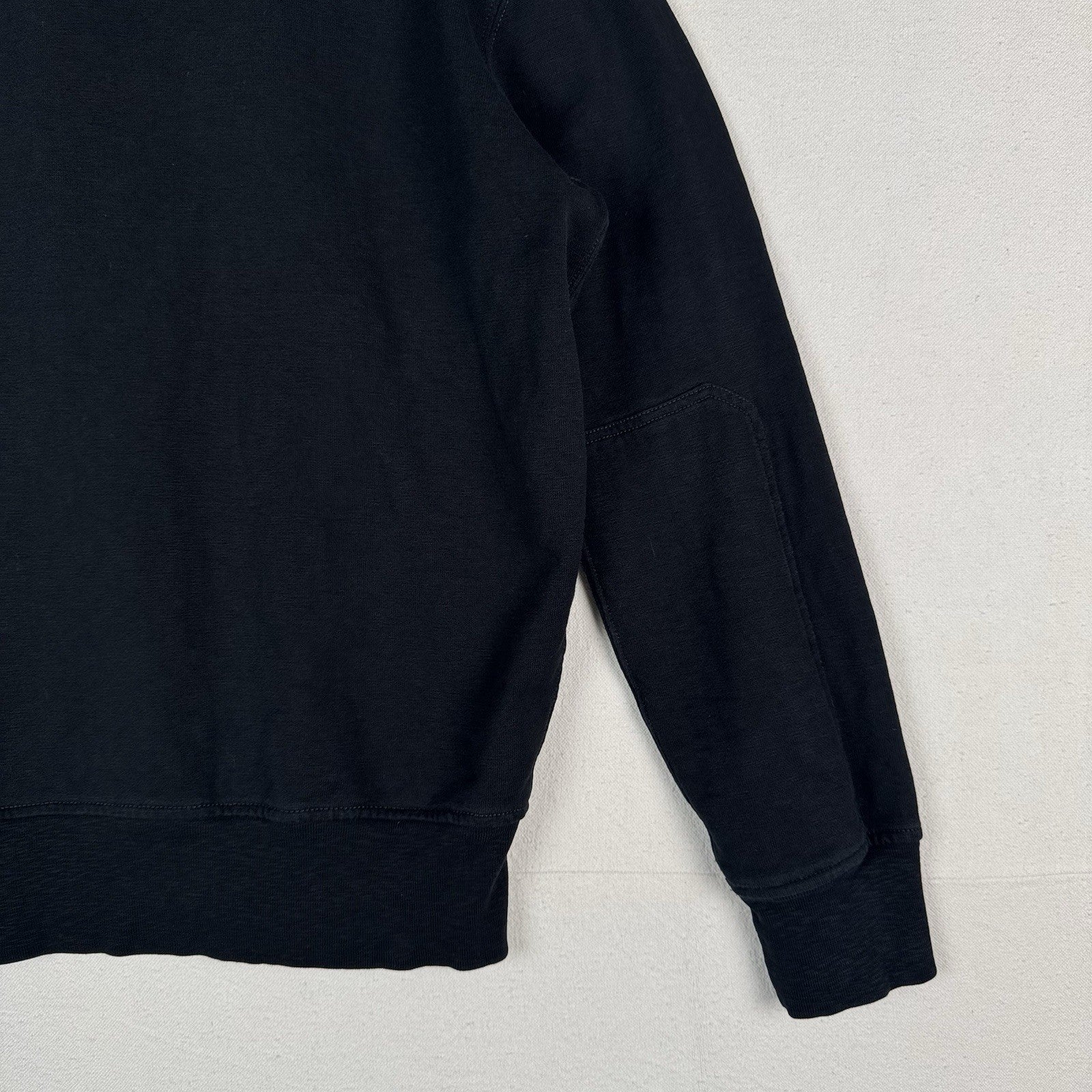 Polo Ralph Lauren Sweatshirt Mens Large Black Mock Neck Half Zip Snap Pullover