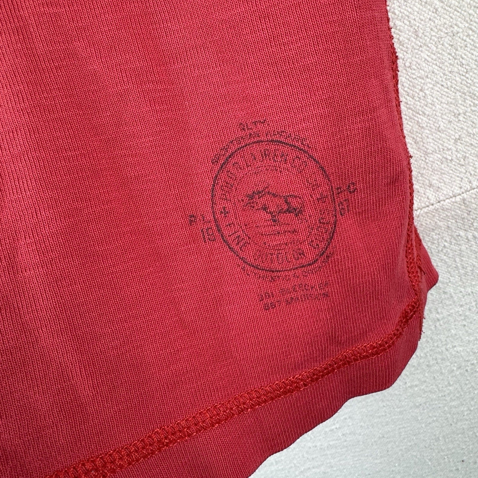 Vintage Polo Outfitters Ralph Lauren Red Cotton Henley Shirt Men’s M *Read