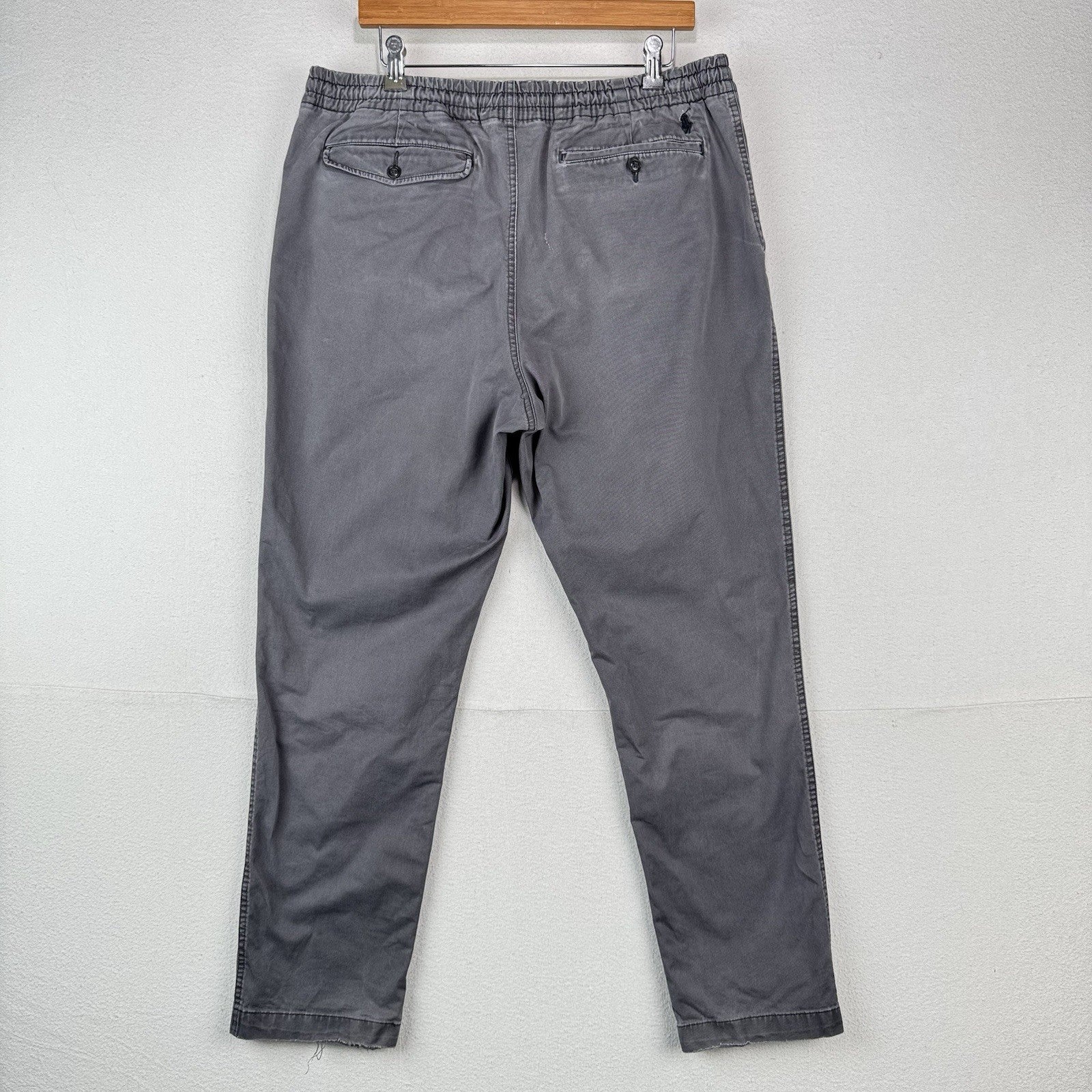 Polo Ralph Lauren Men's XL Stretch Classic Fit Drawstring Pants Faded Gray *Read