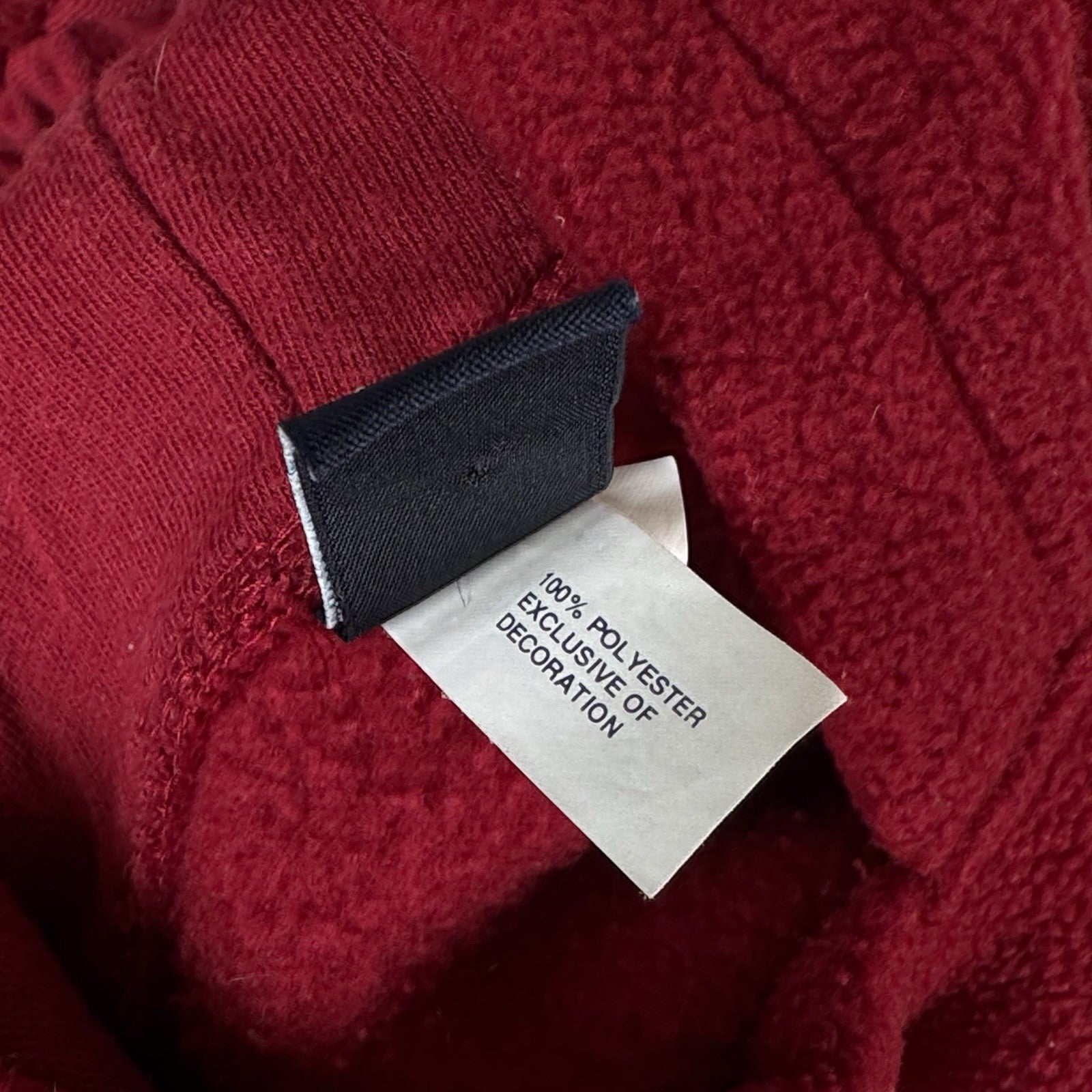 Baby GAP Soft Fleece Logo Red Hoodie Size 18-24 mos Pullover Kangaroo Pocket