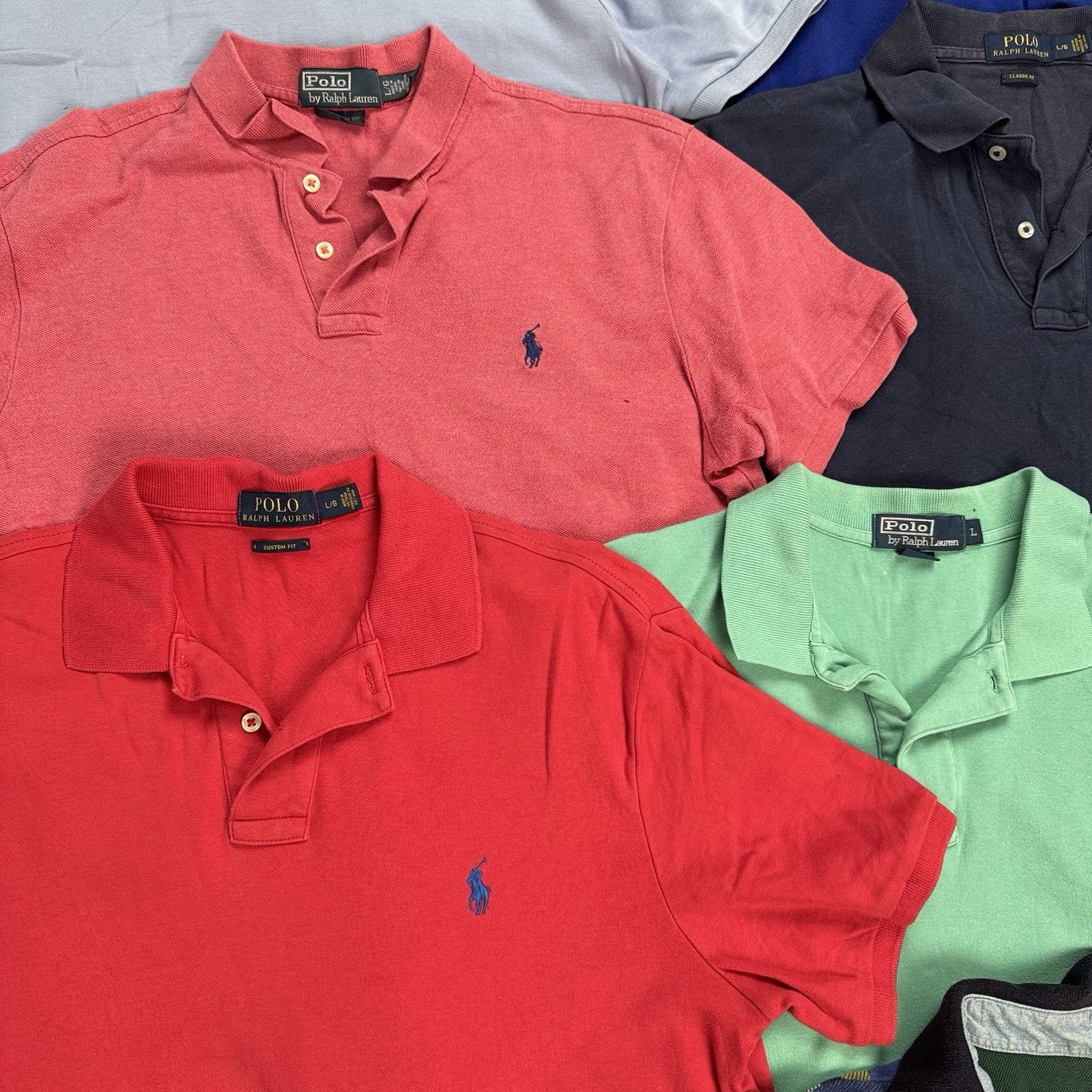 Lot of 11 Polo Ralph Lauren Short Sleeve Shirts Wholesale Box S,M,L