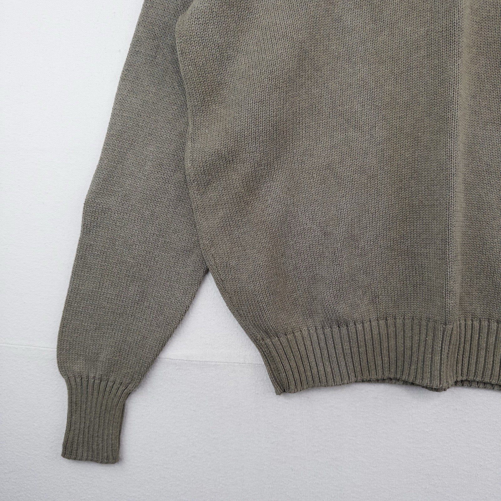 90’s Vtg Polo Ralph Lauren Men’s XL (105) V-Neck Cotton Knit Tan Sweater *Read