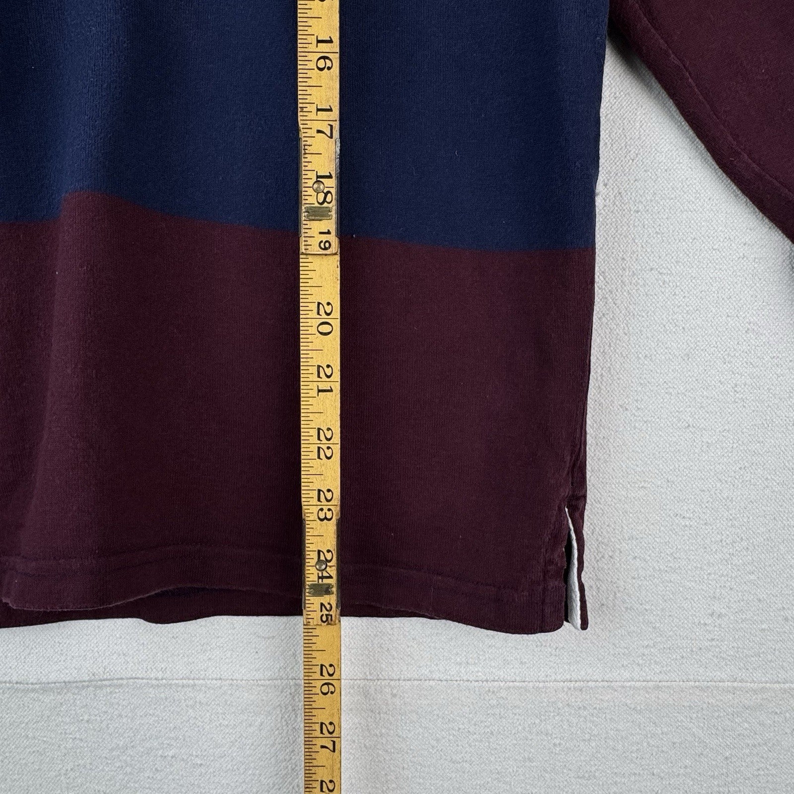 90’s Vtg Polo Ralph Lauren Women’s L Scribble Rugby  Shoulder Elbow Patch 17.5”