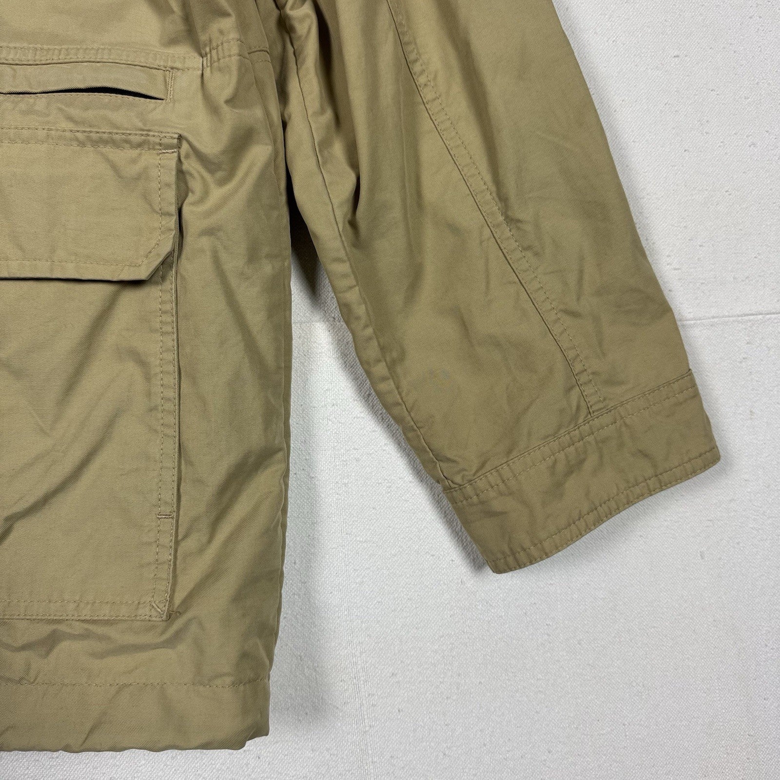 Hunting Camping Safari Men’s XL Convertible Guide Jacket Vest Khaki Waterproof