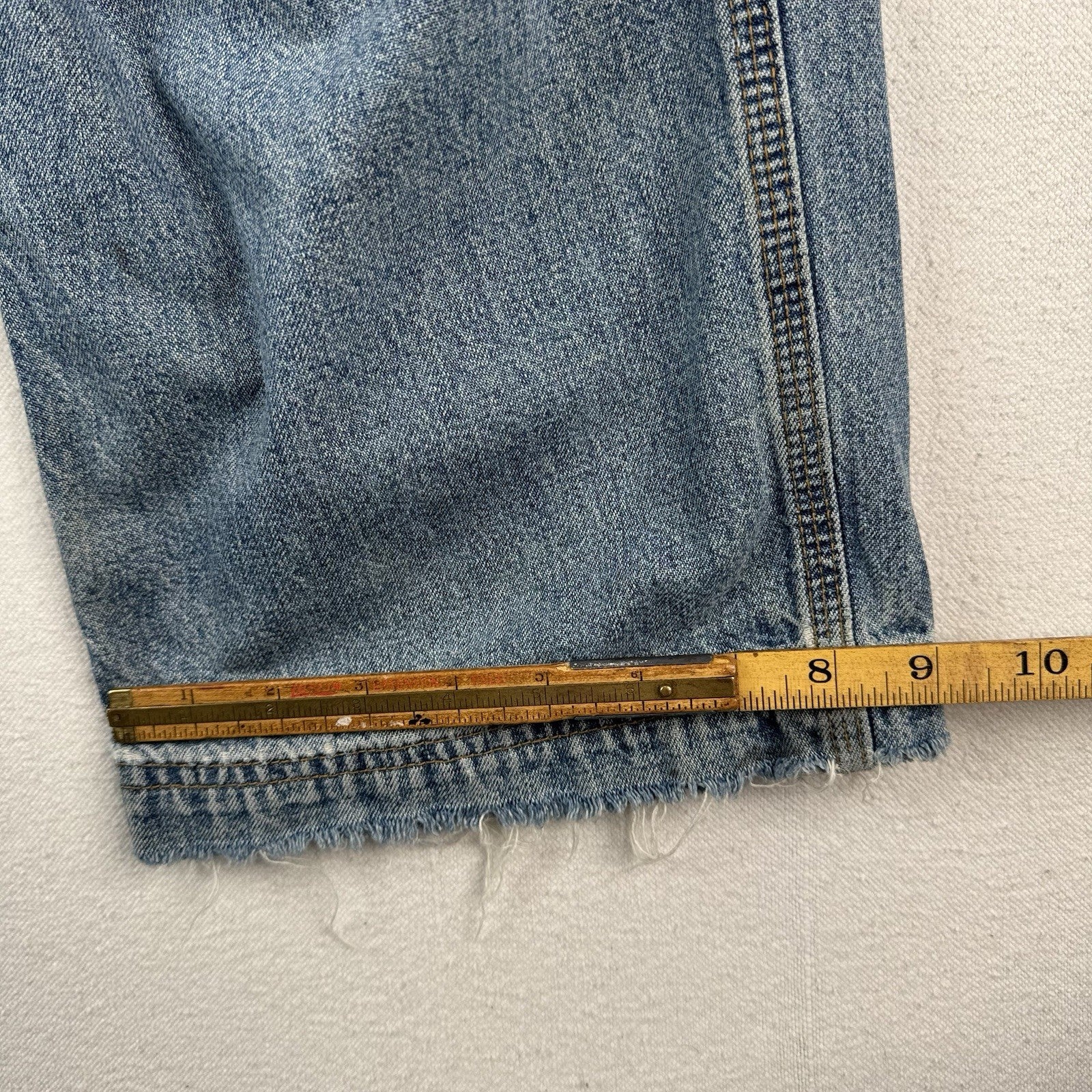 Vintage Abercrombie & Fitch Carpenter Jeans 32x29 Blue Baggy Straight Distressed