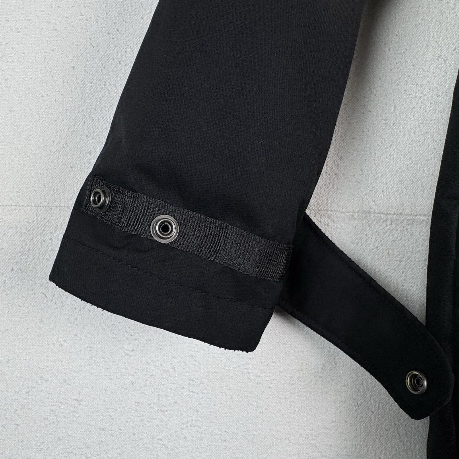 Abercrombie & Fitch Water Resistant Down Lined Black Parka Men’s M *No Hood Fur*