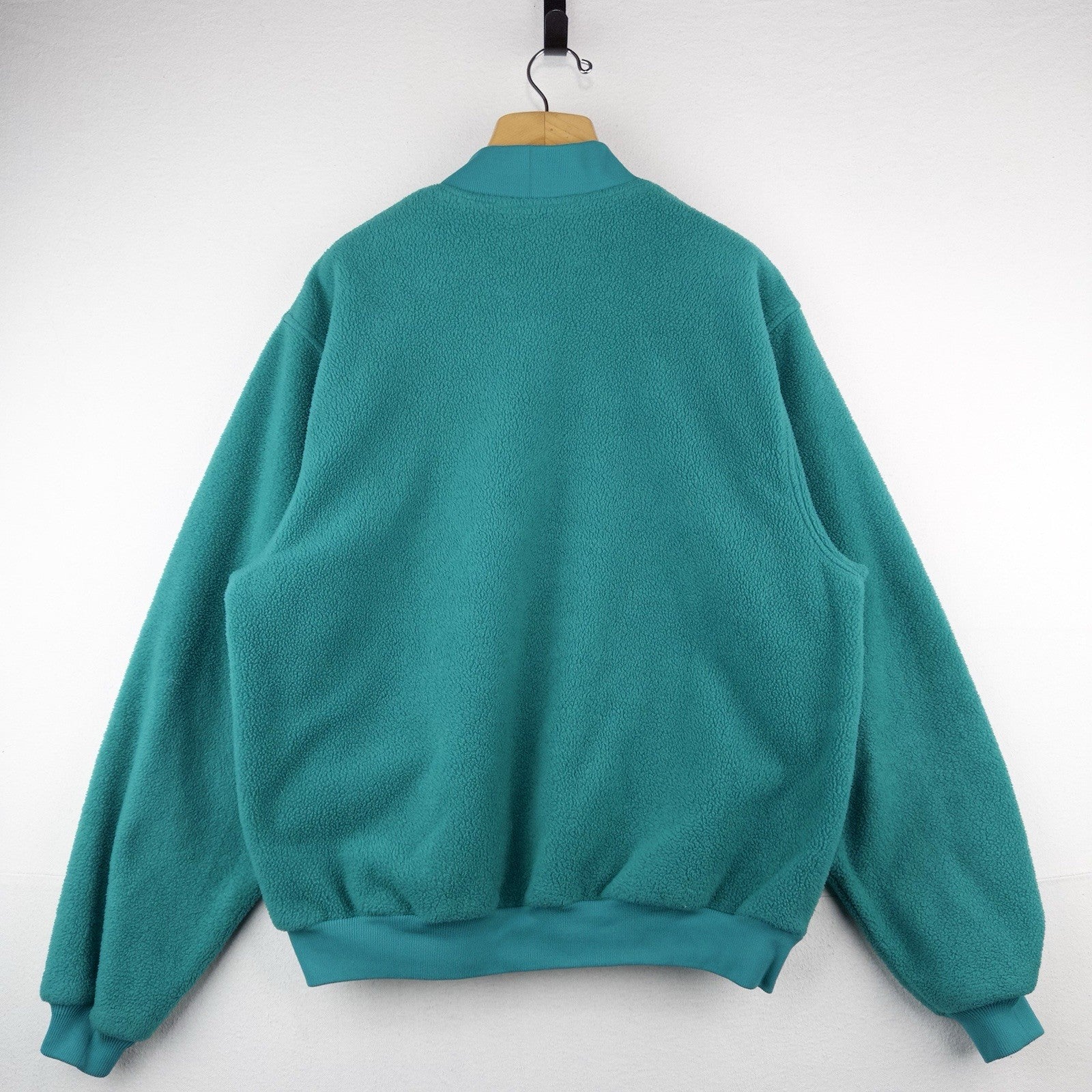 90’s Vtg Eddie Bauer Legend Teal Fleece 1/4 Zip Men’s 2XL Tall Pullover