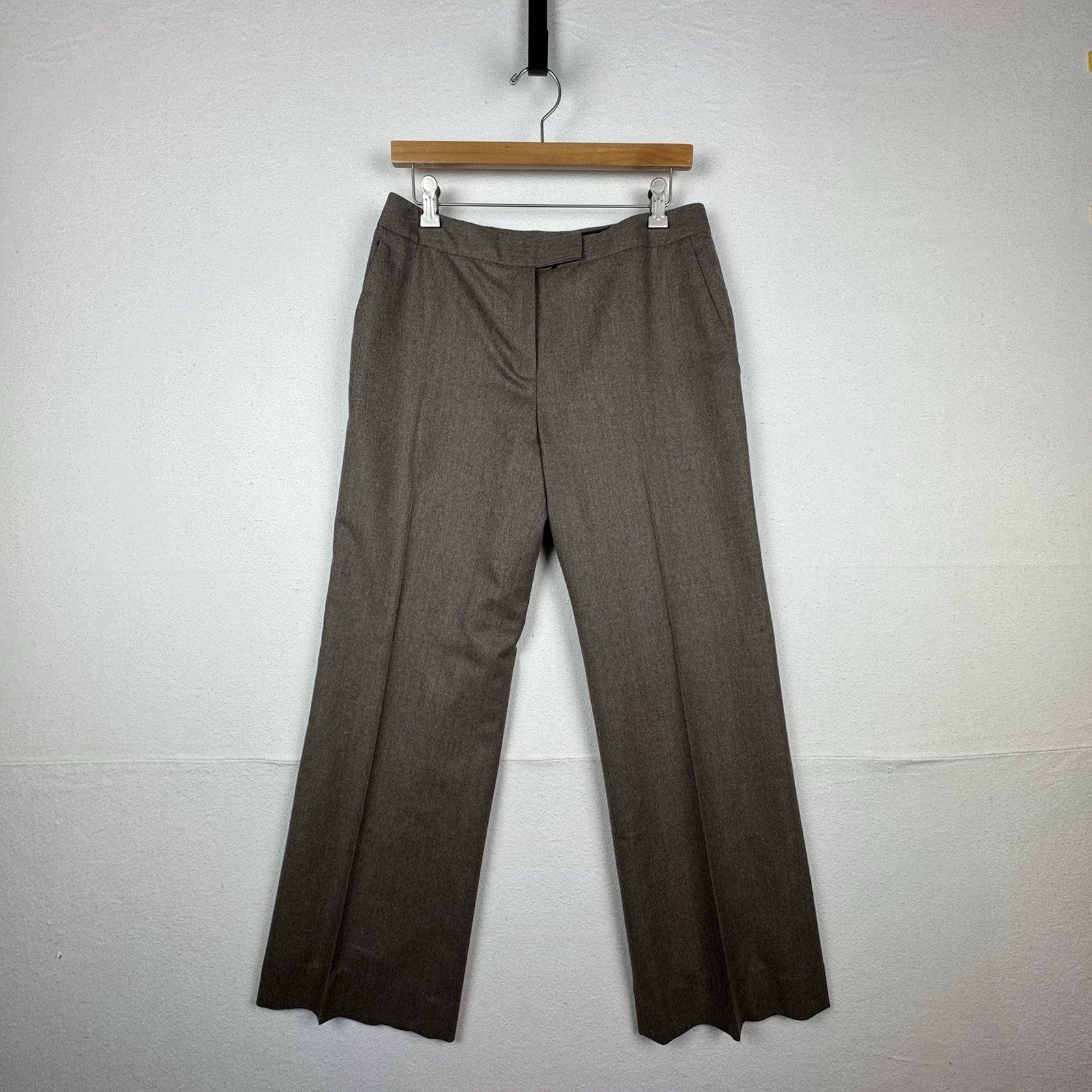 Brooks Brothers Carolina Fit Women’s 100% Wool Tan Brown Slacks Size 10