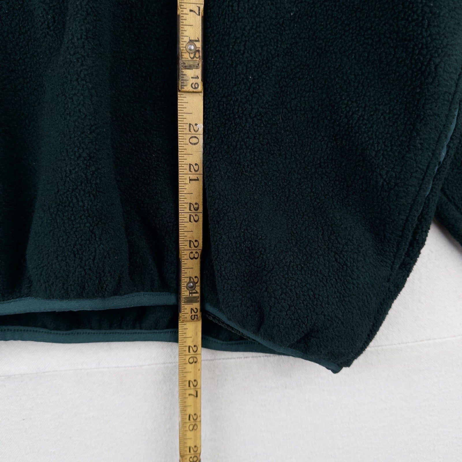 80’s Vtg LL Bean Snap Green Fleece Cursive Logo Pullover Men’s 2XL (54) USA