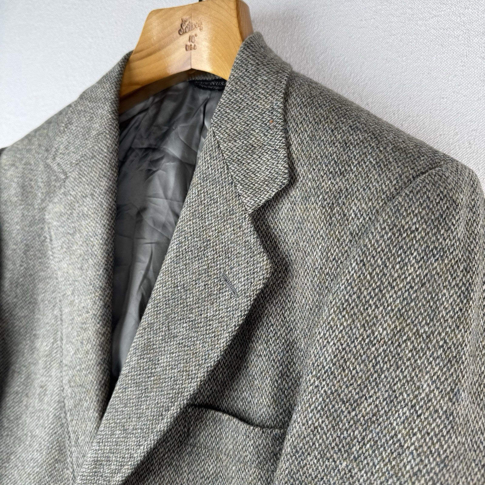 The Andover Shop Herringbone Wool Blazer Jacket Sport Coat Men’s 42 21”x30” USA