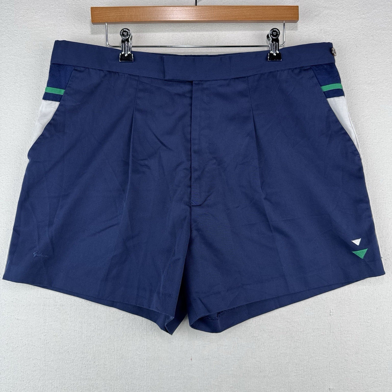 80’s Vintage Gabicci Men’s 40 Navy Blue Chino Shorts 4”