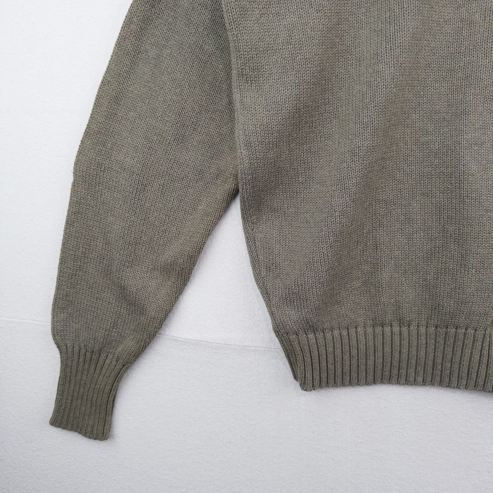 90’s Vtg Polo Ralph Lauren Men’s XL (105) V-Neck Cotton Knit Tan Sweater *Read