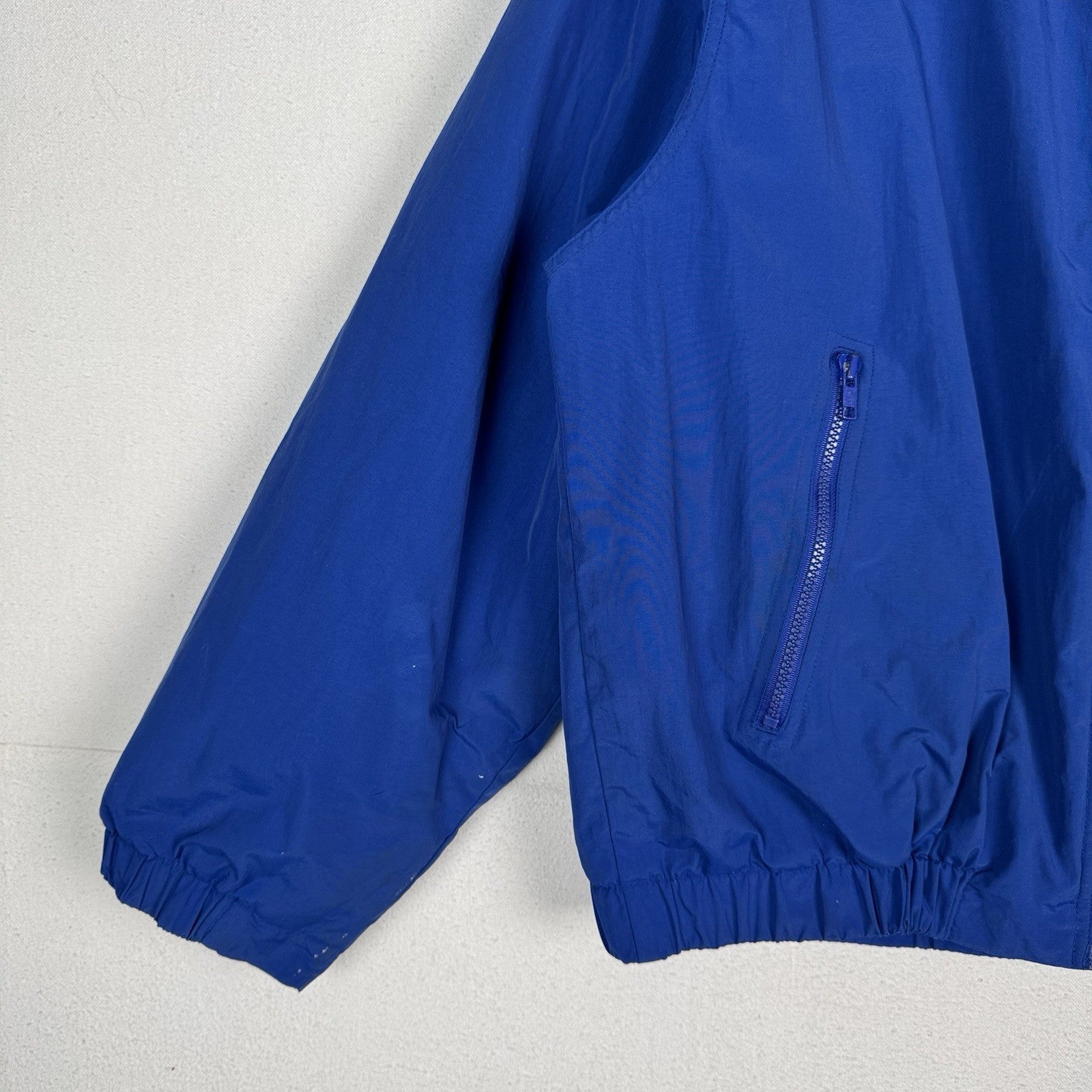 Vintage Eddie Bauer Men’s Polartec Blue Nylon Insulated Windbreaker Jacket *Read