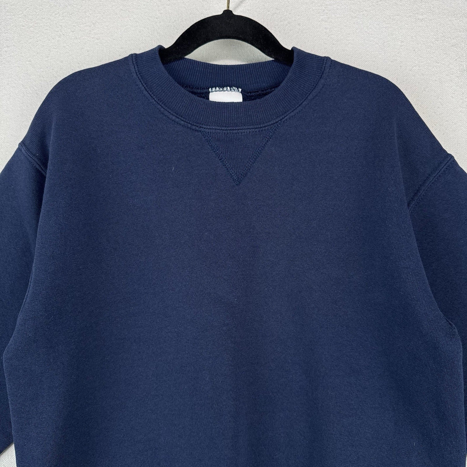 90’s Vtg Russell Youth Small (16x21) Crewneck Sweatshirt Blue Blank