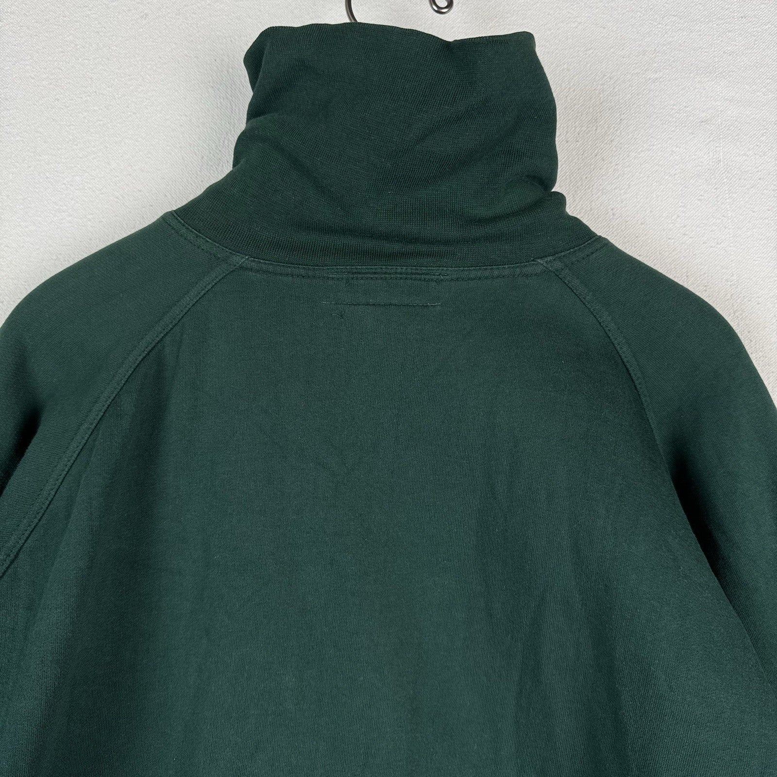 Vintage 80s Polo Ralph Lauren Men’s L Mock-neck Sweatshirt Green Made In USA