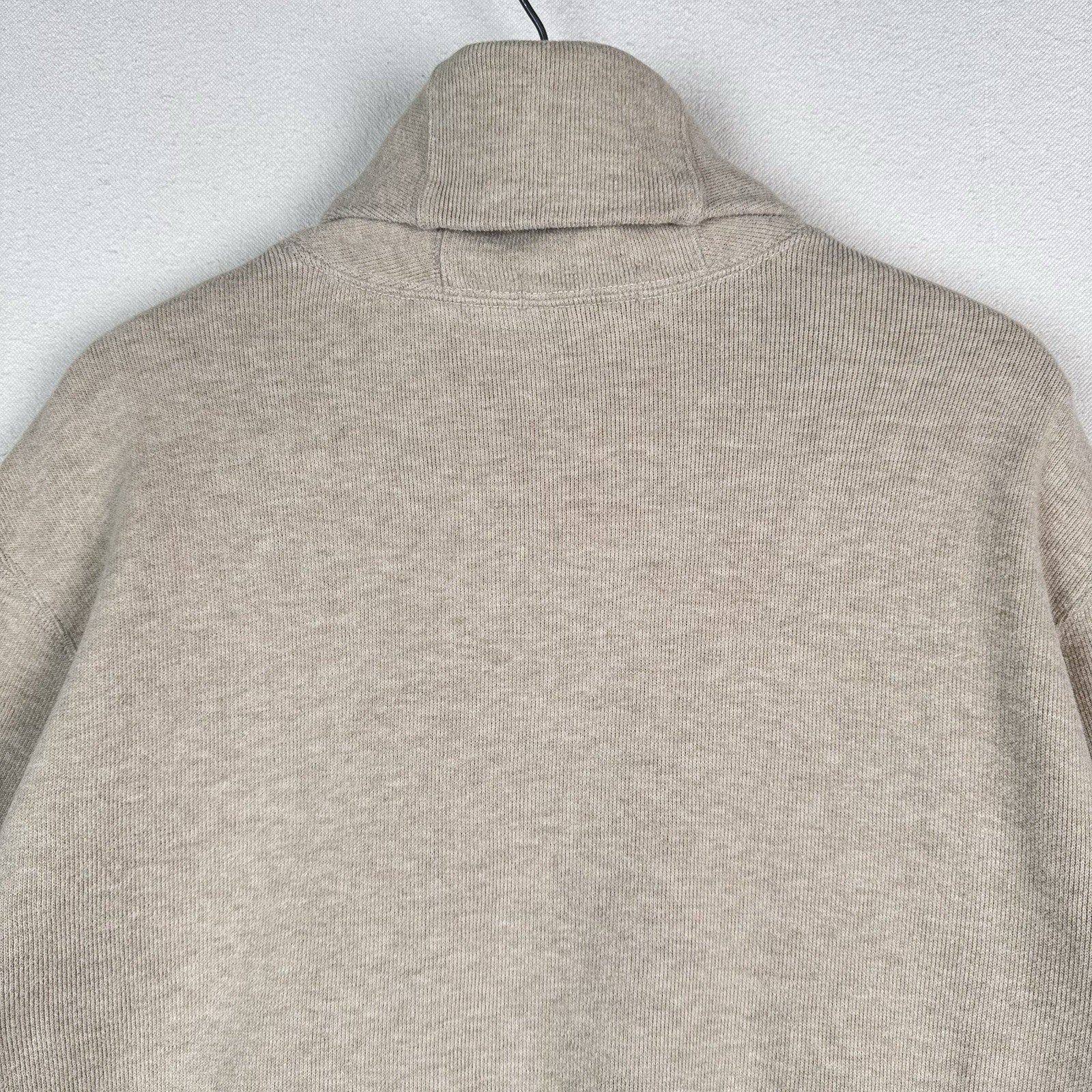 Polo Ralph Lauren Soft Pullover Sweater Button Shawl Collar Beige Men's Size XL