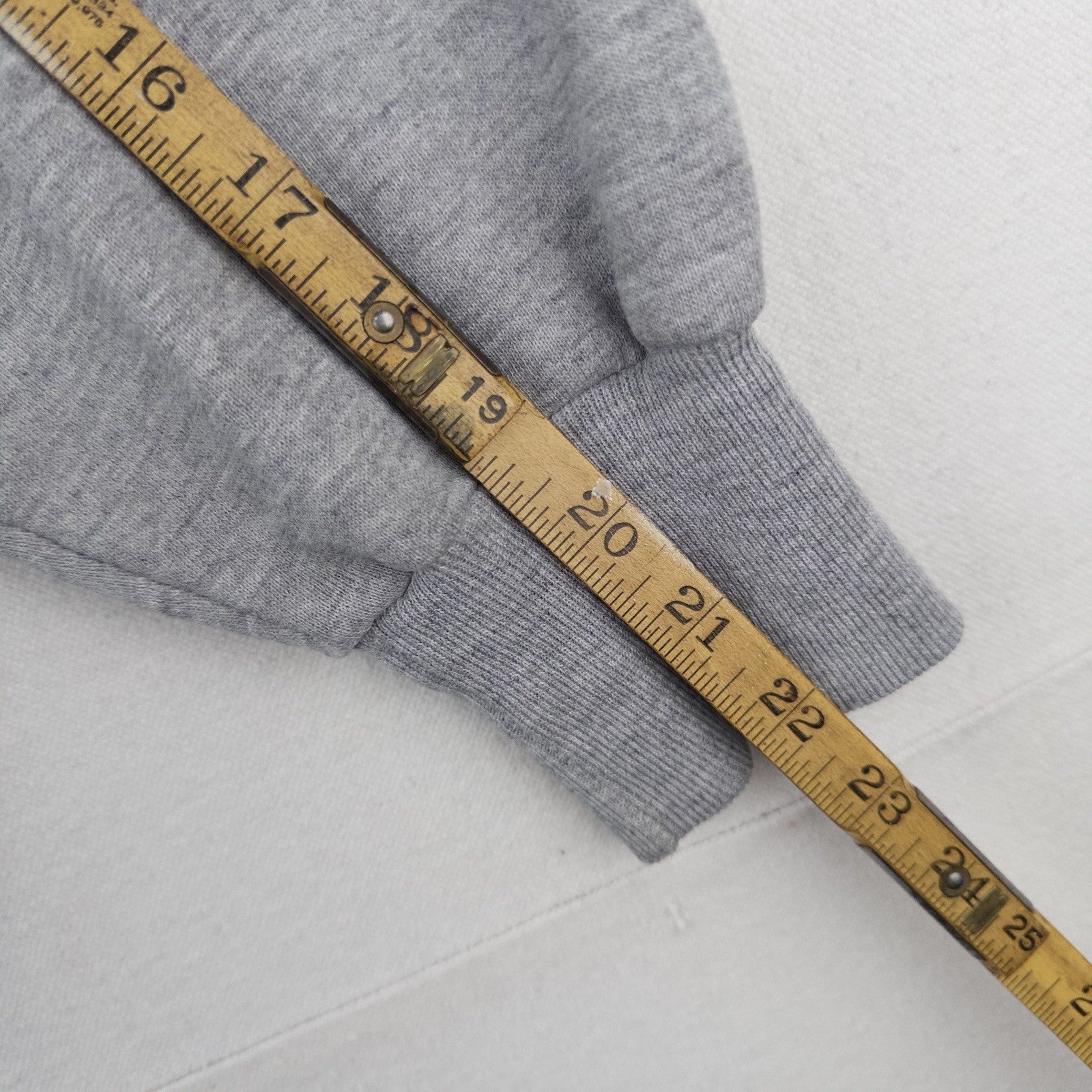 90’s Vtg Stanford Russell Gray Sweatshirt Mens Small Spellout Crewneck Made USA