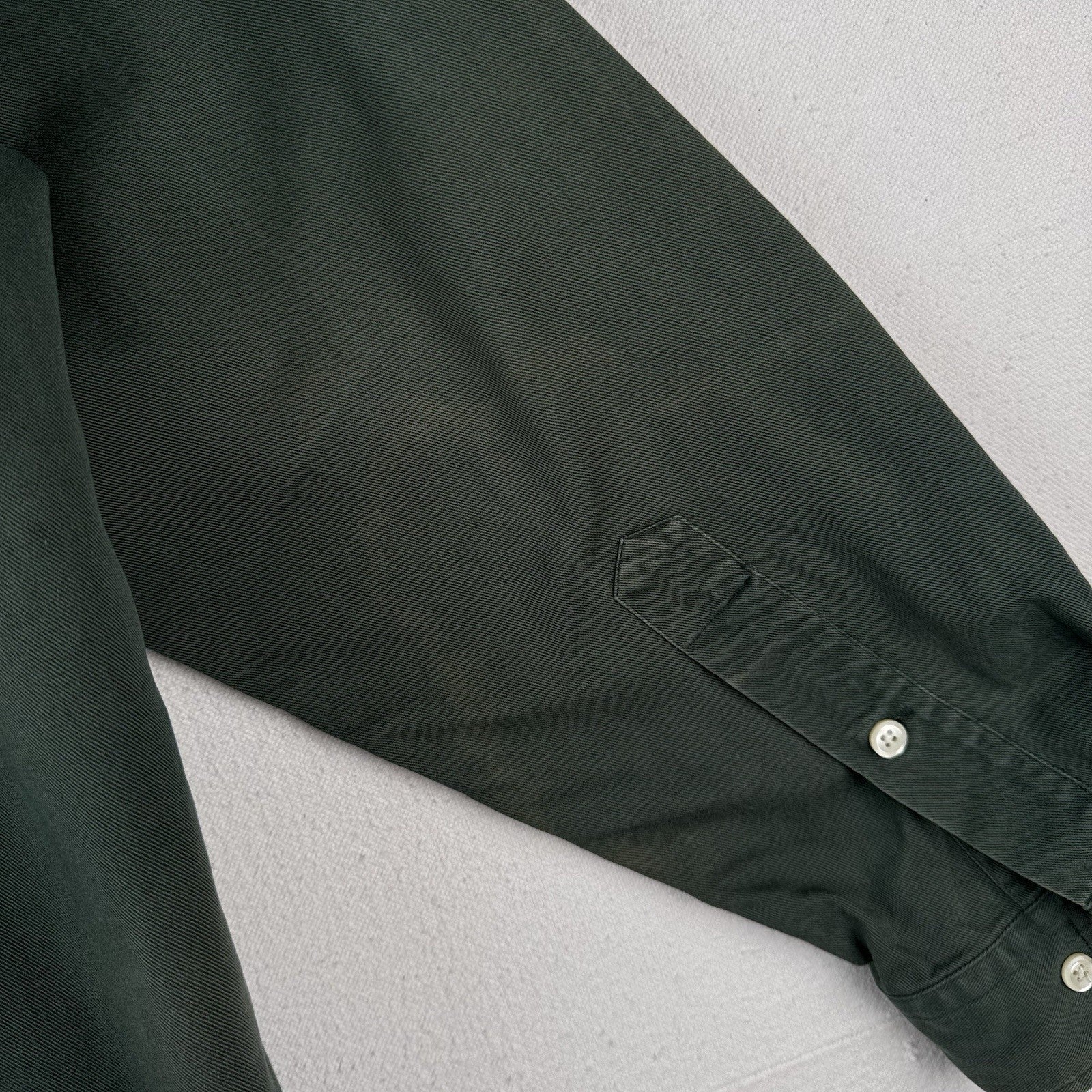 Vintage Ralph Lauren Mens M Green Blake Long Sleeve Shirt *Distressed Sun Faded