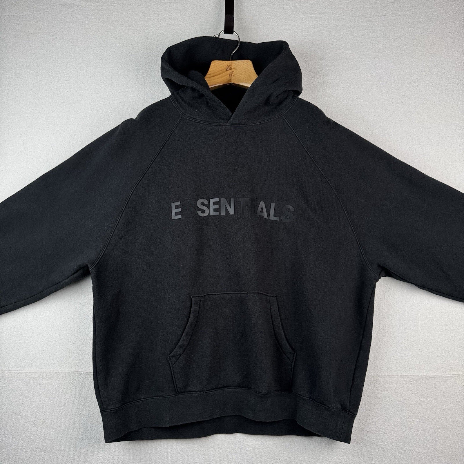 Essentials Fear of God Sweatsuit Mens Black Tracksuit Hoodie XL / Sweatpants 2XL