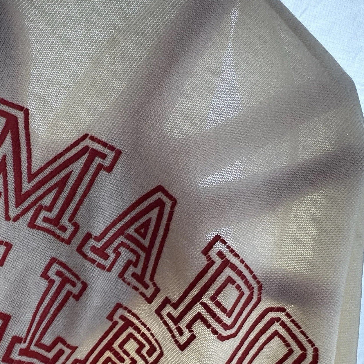 70’s Vintage Ramapo College Football Jersey Shirt Off White Made USA Men’s M