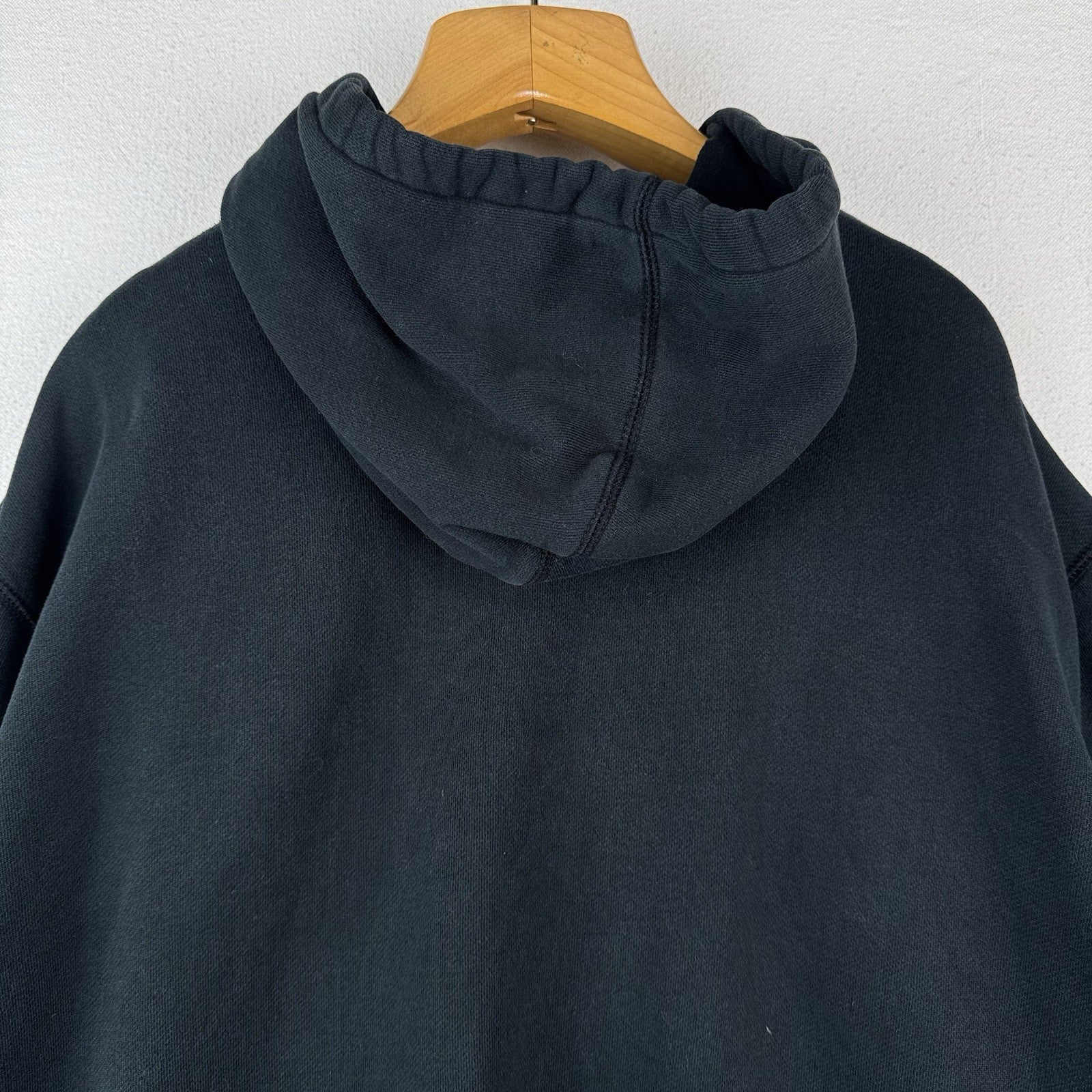 Vintage Polo Ralph Lauren Black Hoodie Men’s 3XB Pullover 2-Button Sweatshirt
