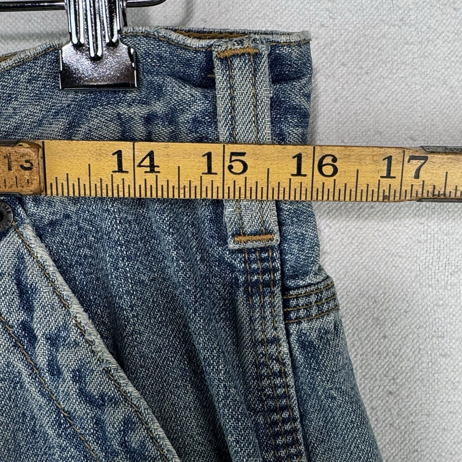 Vintage Abercrombie & Fitch Carpenter Jeans 32x29 Blue Baggy Straight Distressed