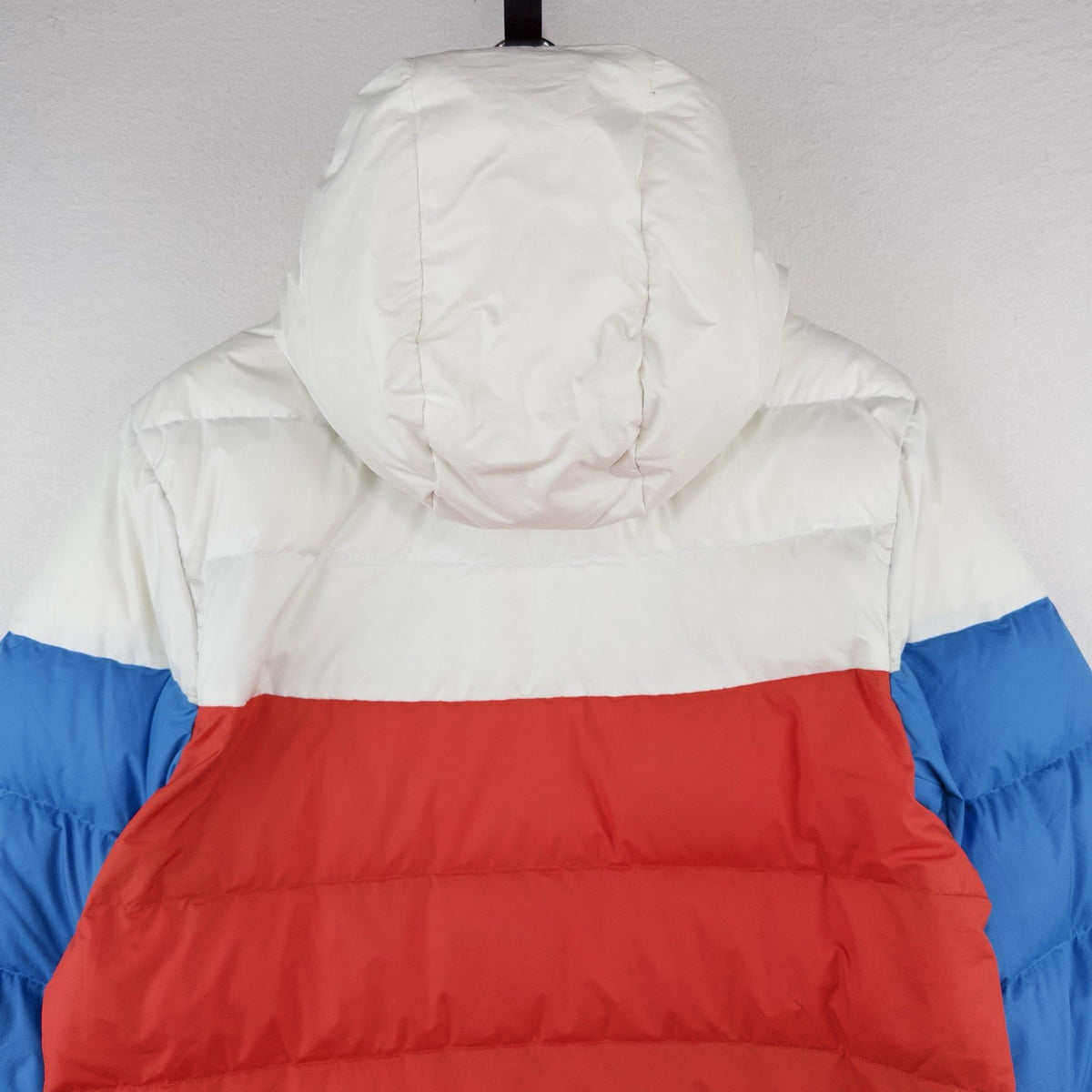 Nike Sportswear Windrunner Down Puffer Jacket Men’s Large Blue White Colorblock