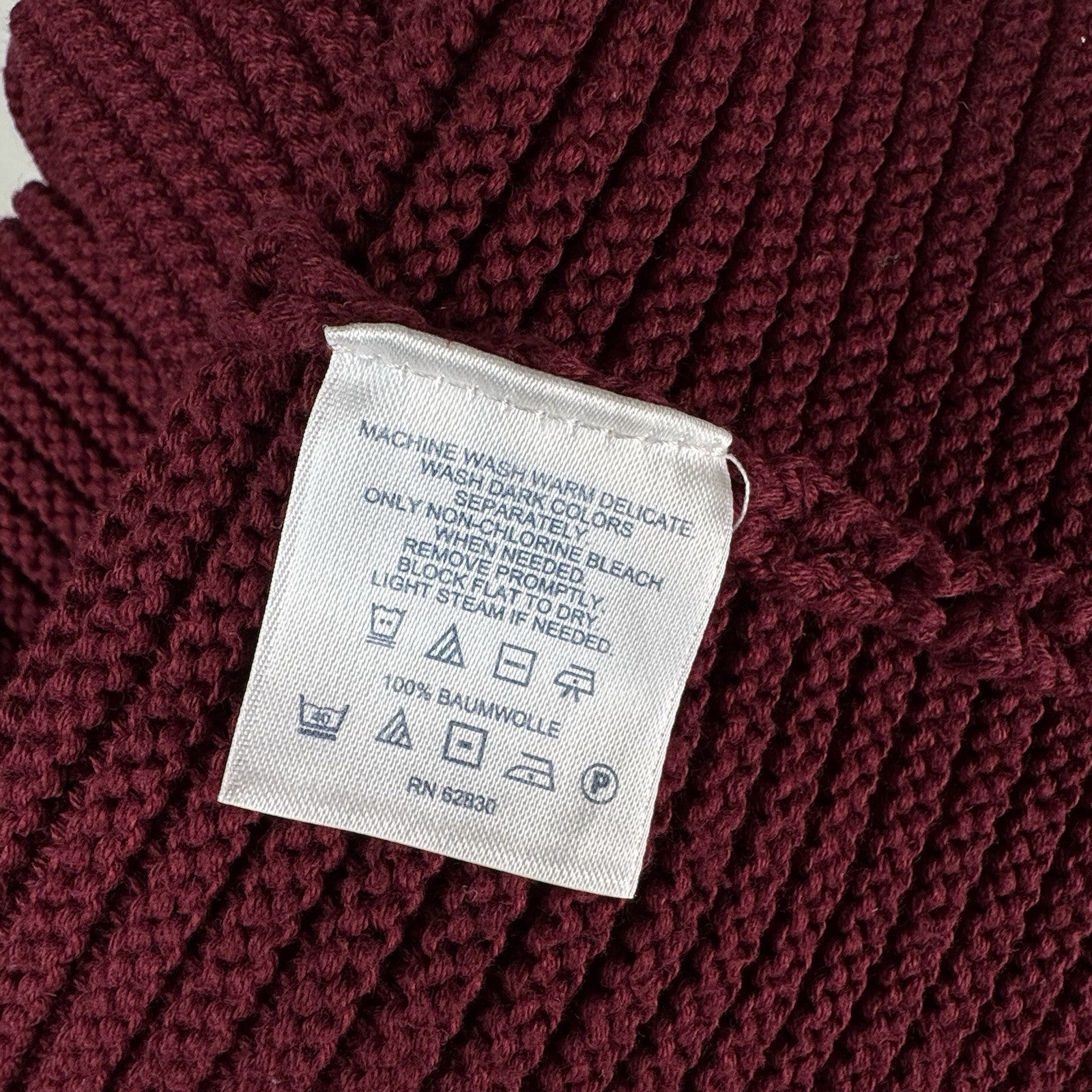 Lands’ End Cardigan Poncho Sweater Collar Women's 20-22 Bell Sleeves Maroon Red