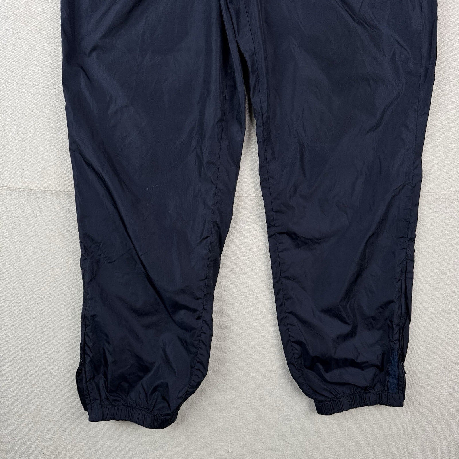 Vintage Lauren Ralph Lauren Track Pants Women’s M Blue Windbreaker Ankle Zip
