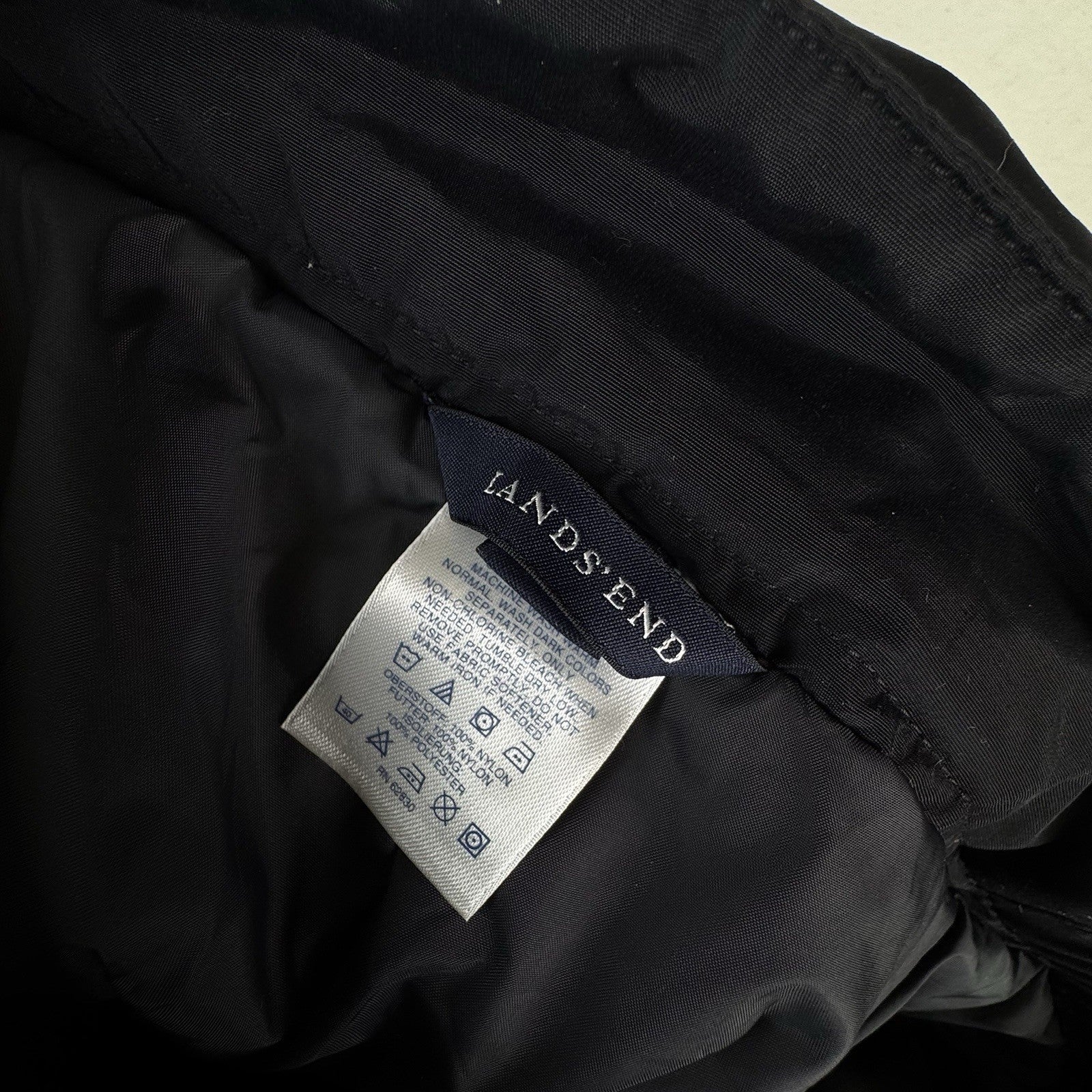 Lands’ End Insulated Snow Pants Womens 16 Black Lined Pockets Winter Waterproof