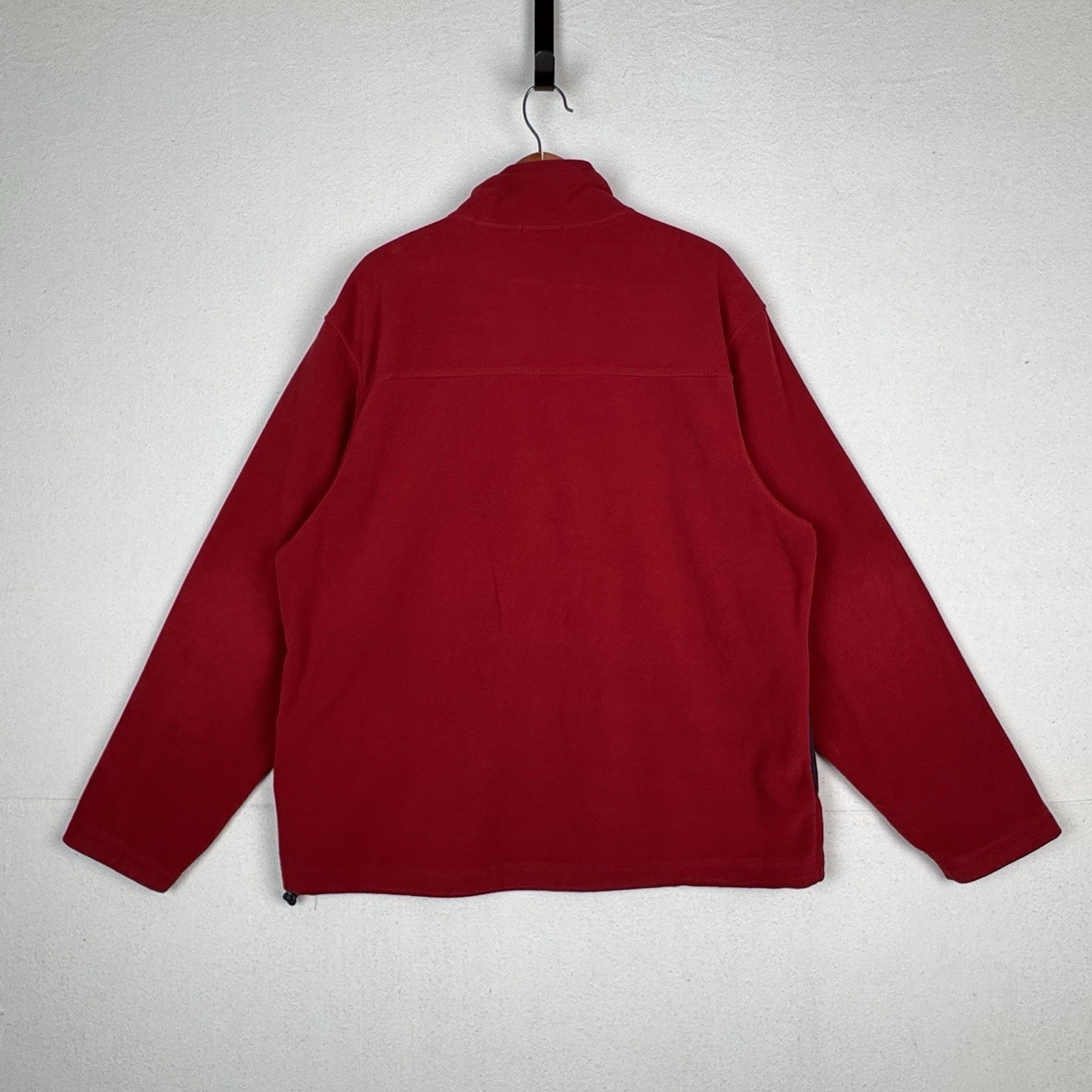 Vintage Gap Fleece 1/4 Zip Long Sleeve Mens XL Red Pullover Shirt Jacket