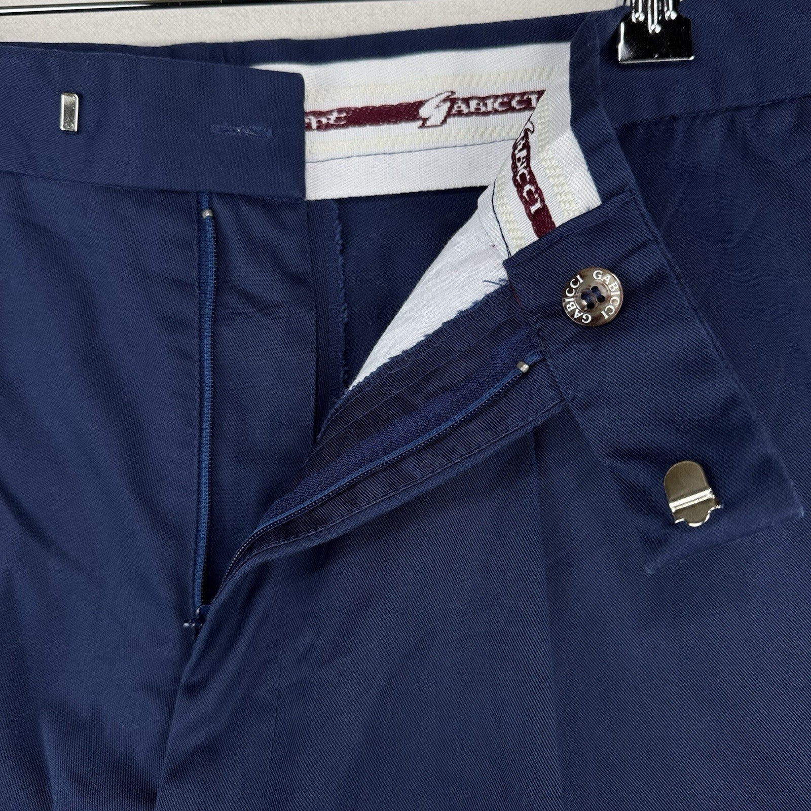 80’s Vintage Gabicci Men’s 40 Navy Blue Chino Shorts 4”