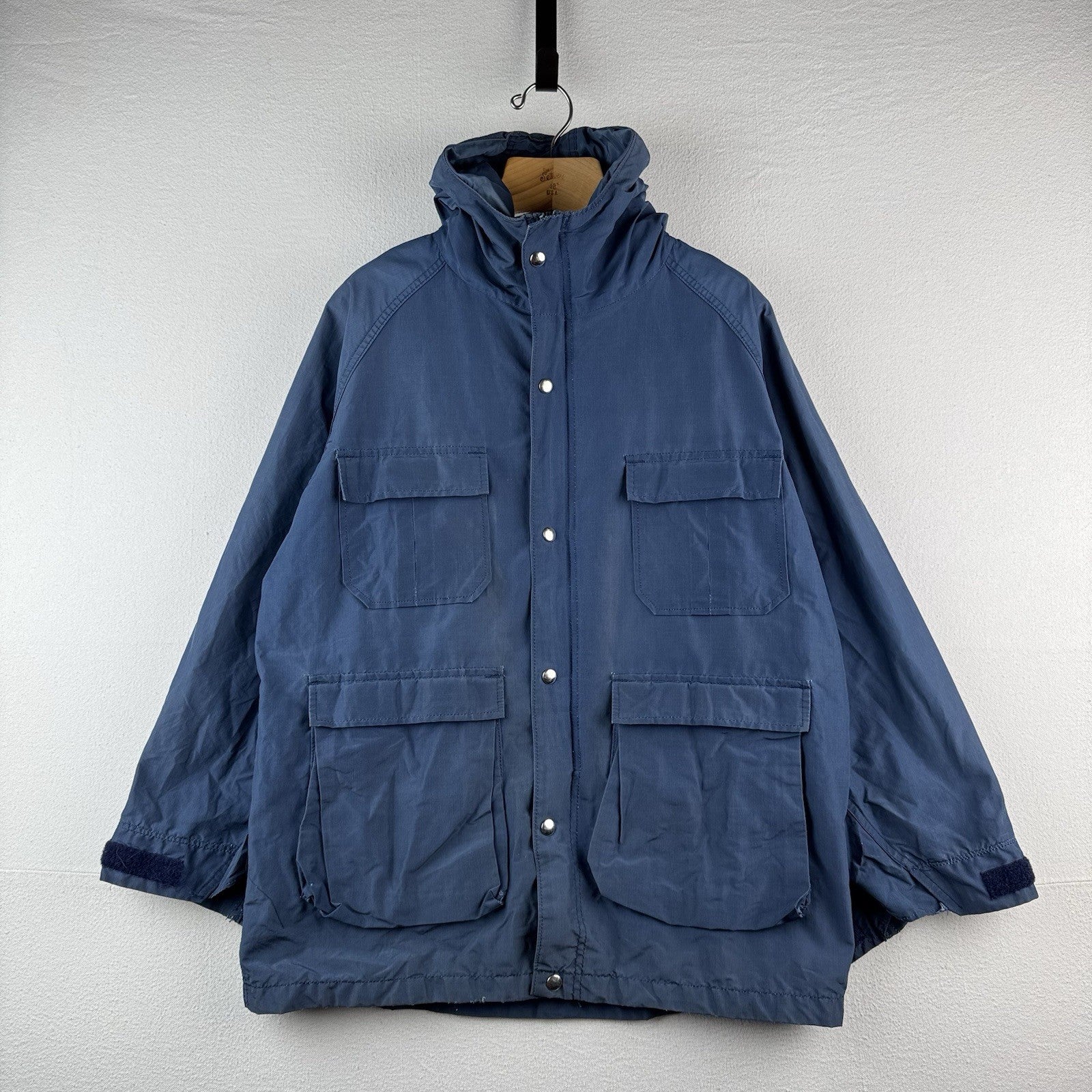 70's Vtg LL Bean Mens M Baxter State Park Windbreaker Jacket *Distressed