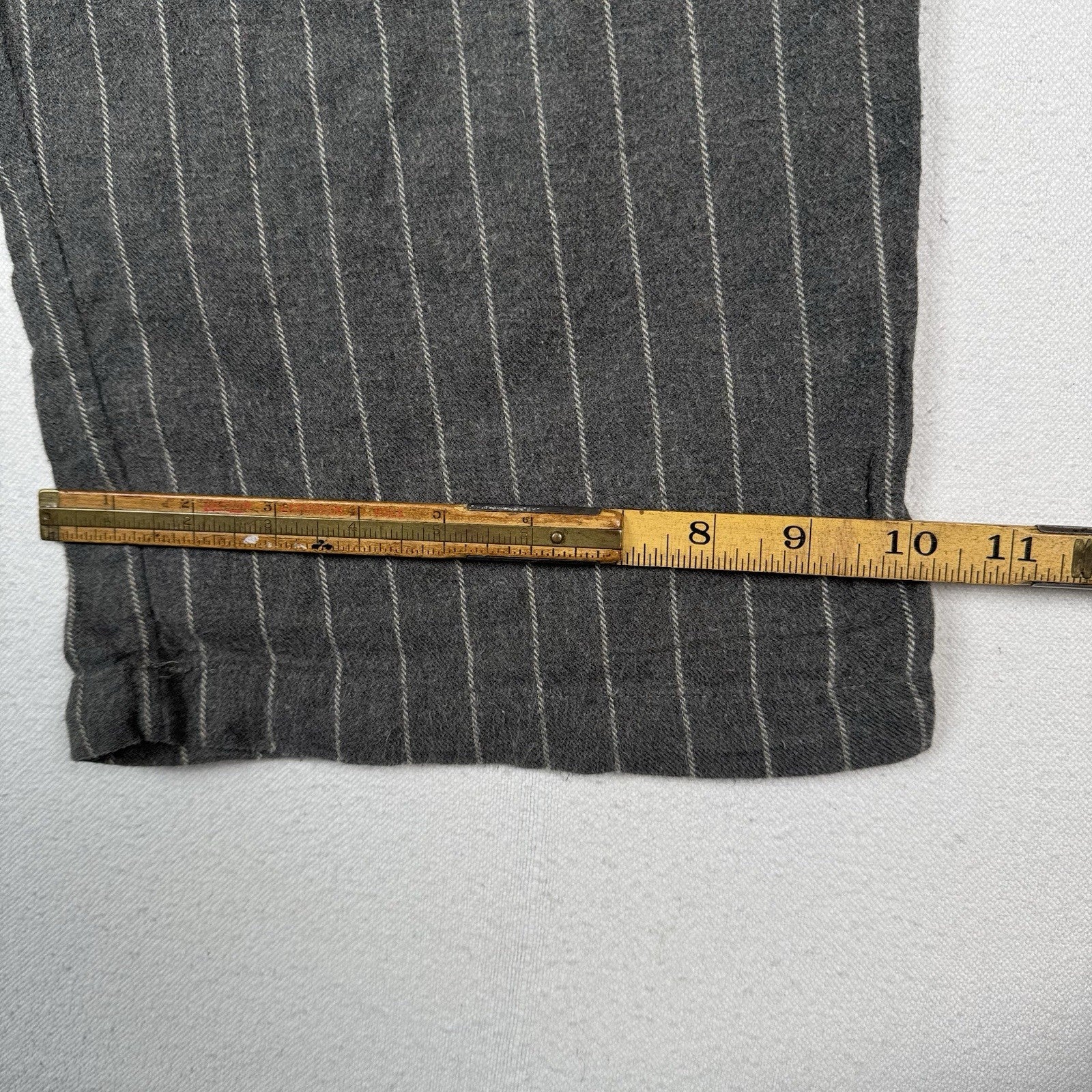 Polo Ralph Lauren Men Pajama Pants 100% Brushed Cotton Grey Pinstripe XL (40-42)