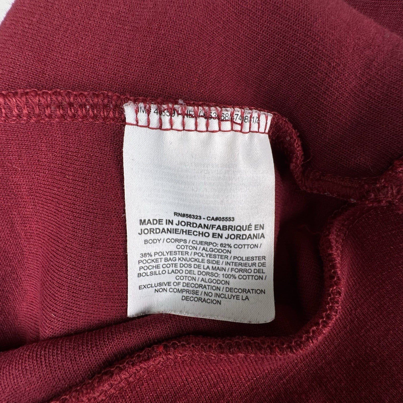 Nike Sportswear Optic Crew Pullover Sweatshirt Men’s Small Red 928465-677 Pocket