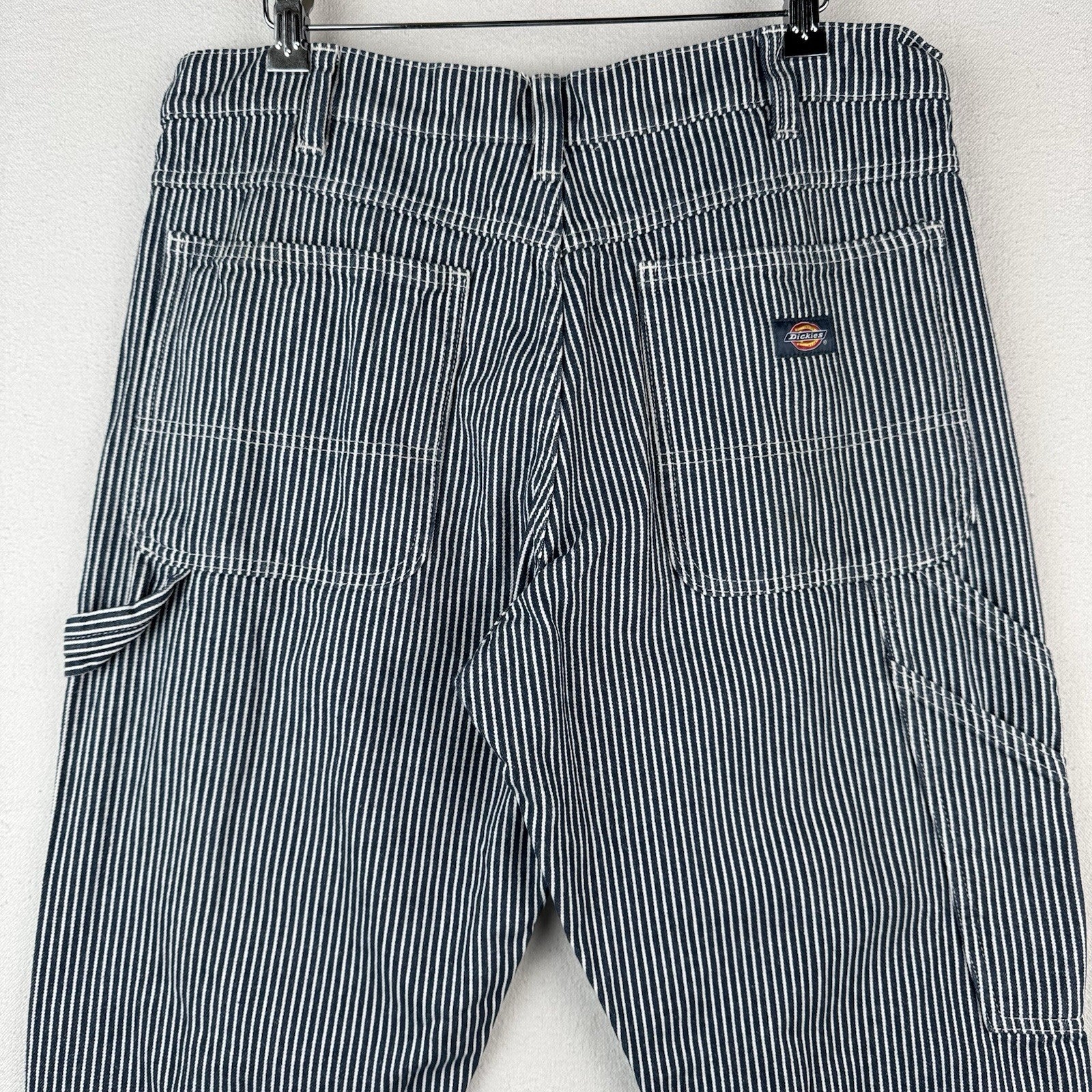 Dickies Painter Pants Men’s 34x32 Hickory Stripe Carpenter Railroad (cuff=7.5”)