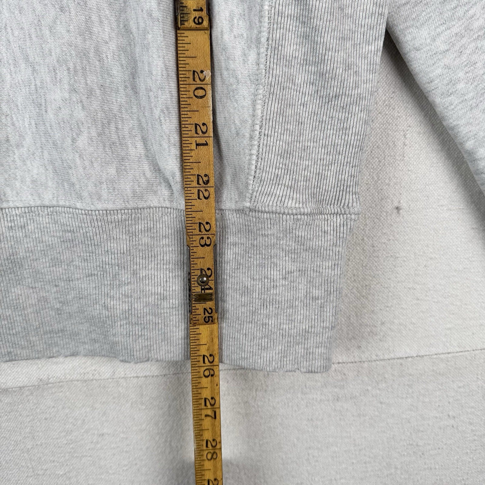 Champion Reverse Weave Sweatshirt Spell-out Side Gusset Men’s XS Gray